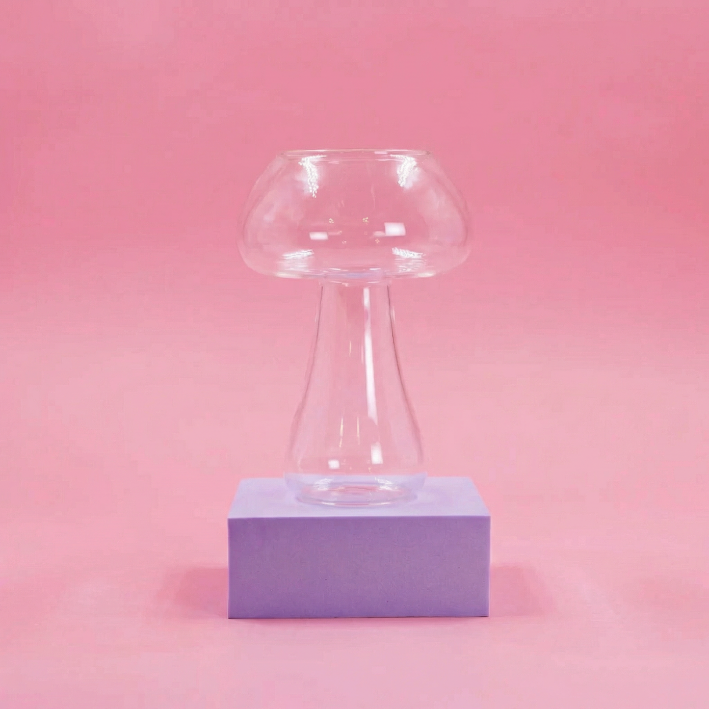 Mushroom Cocktail Glass | Retro Disco Glassware for Cocktails & Mocktails