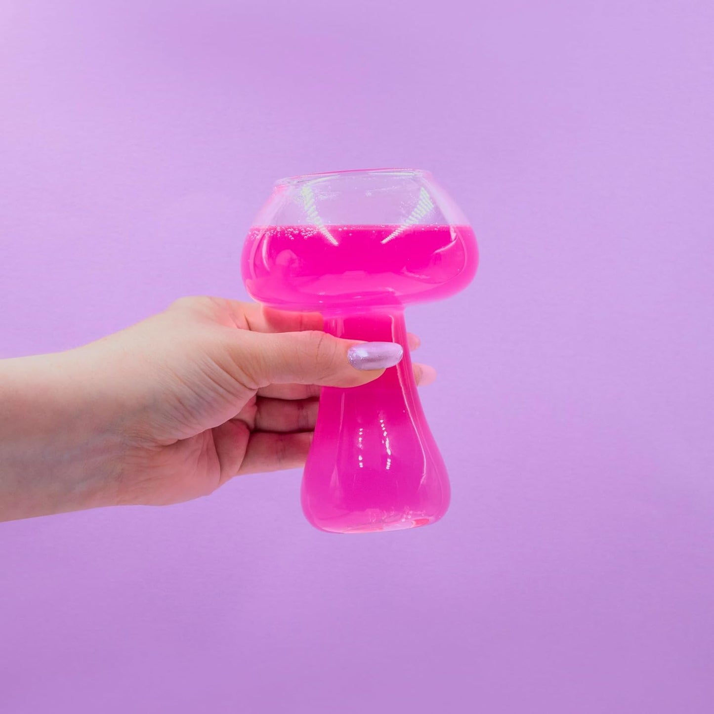 Mushroom Cocktail Glass | Retro Disco Glassware for Cocktails & Mocktails