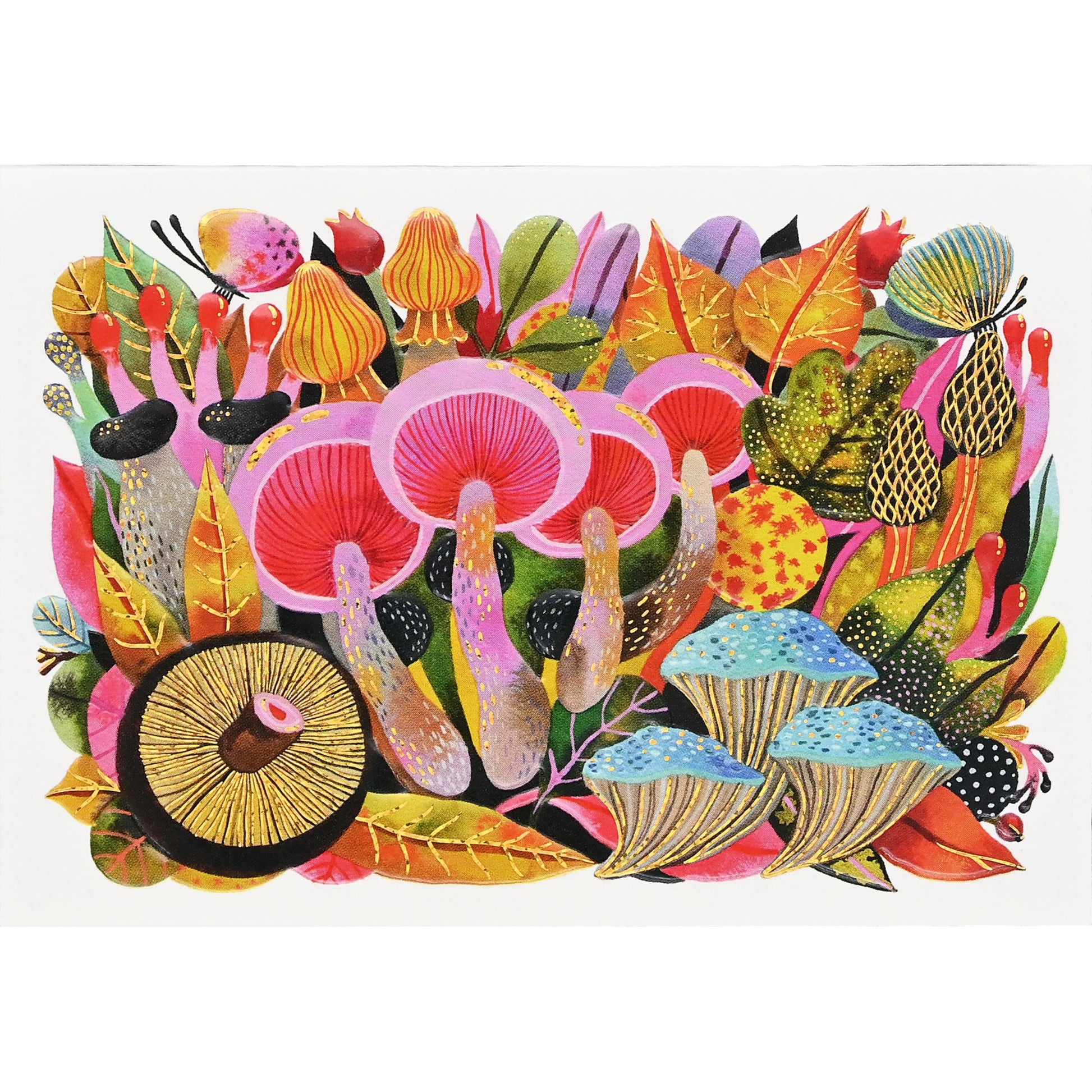 Mushroom Medley Note Cards | Garden Forest | 14 Note Cards