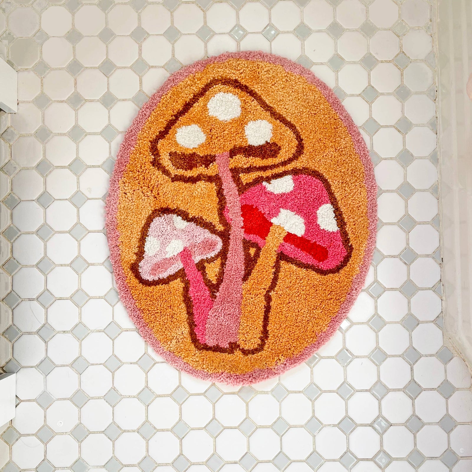 Mushroom Ultrasoft Rug | Slip Resistant Door Mat | 23"