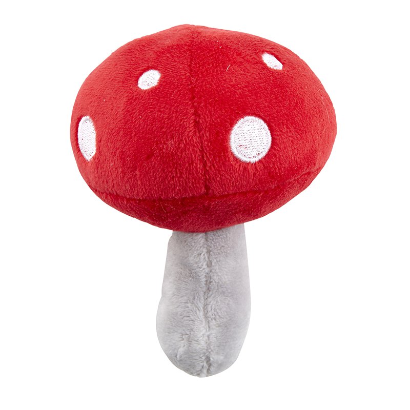 Mushroom Vegetable Rattle | Baby Toddlers Plush Toy | 5.25" x 2.25"
