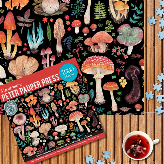 Mushrooms 1000 Piece Jigsaw Puzzle | Fung-tastic Picture Puzzle