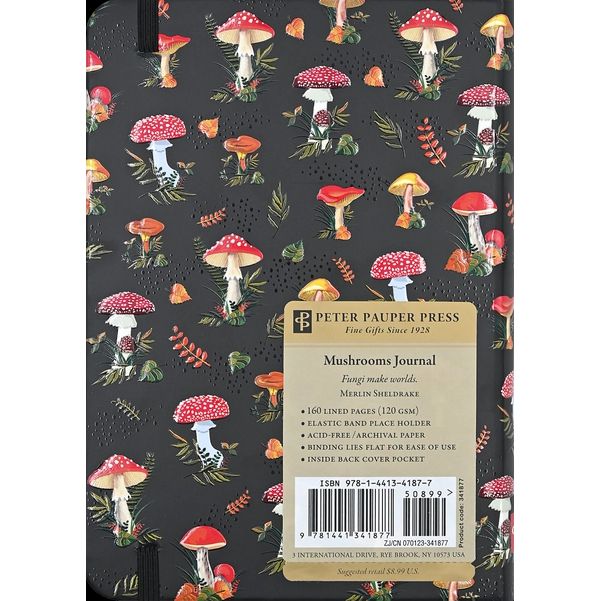 Mushrooms Journal | Embossed Toadstool Notebook