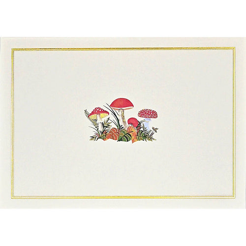 Mushrooms Note Cards | 14 Cards with Embellished Toadstools