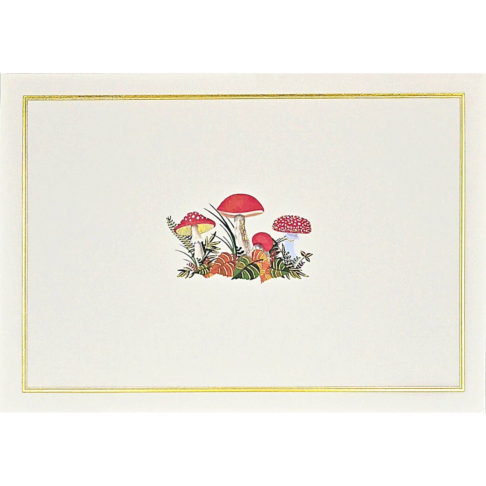 Mushrooms Note Cards | 14 Cards with Embellished Toadstools
