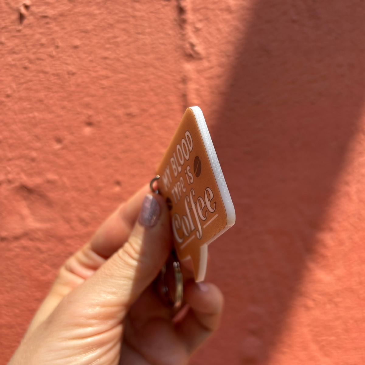My Blood Type Is Coffee Keychain-Creative Brands-The Bullish Store