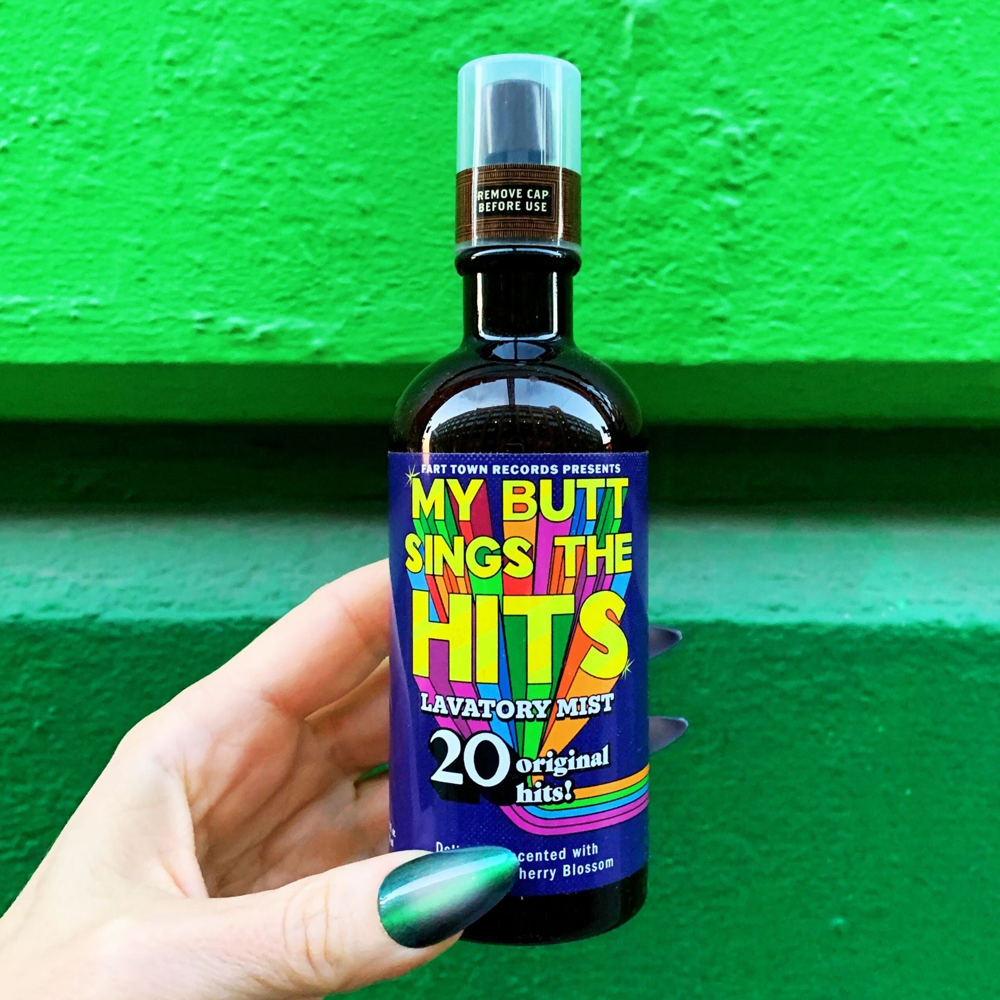 My Butt Sings The Hits Lavatory Mist in Rosewater & Cherry Blossom Scent | BlueQ at GetBullish