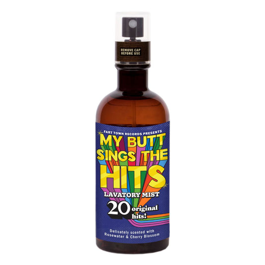 My Butt Sings The Hits Lavatory Mist in Rosewater & Cherry Blossom Scent | BlueQ at GetBullish