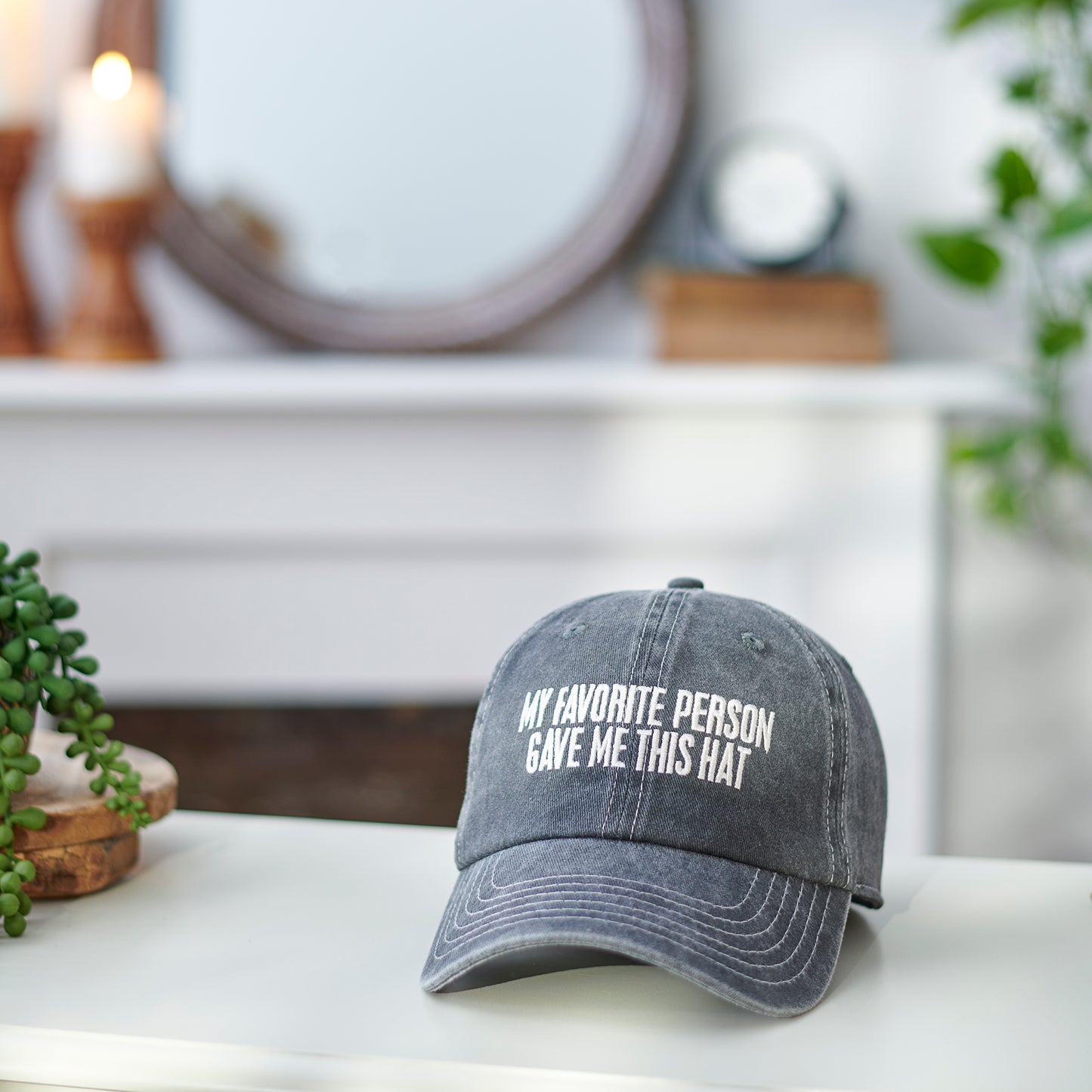 My Favorite Person Stonewashed Back Baseball Cap | Unisex Fathers Day Dad Gift