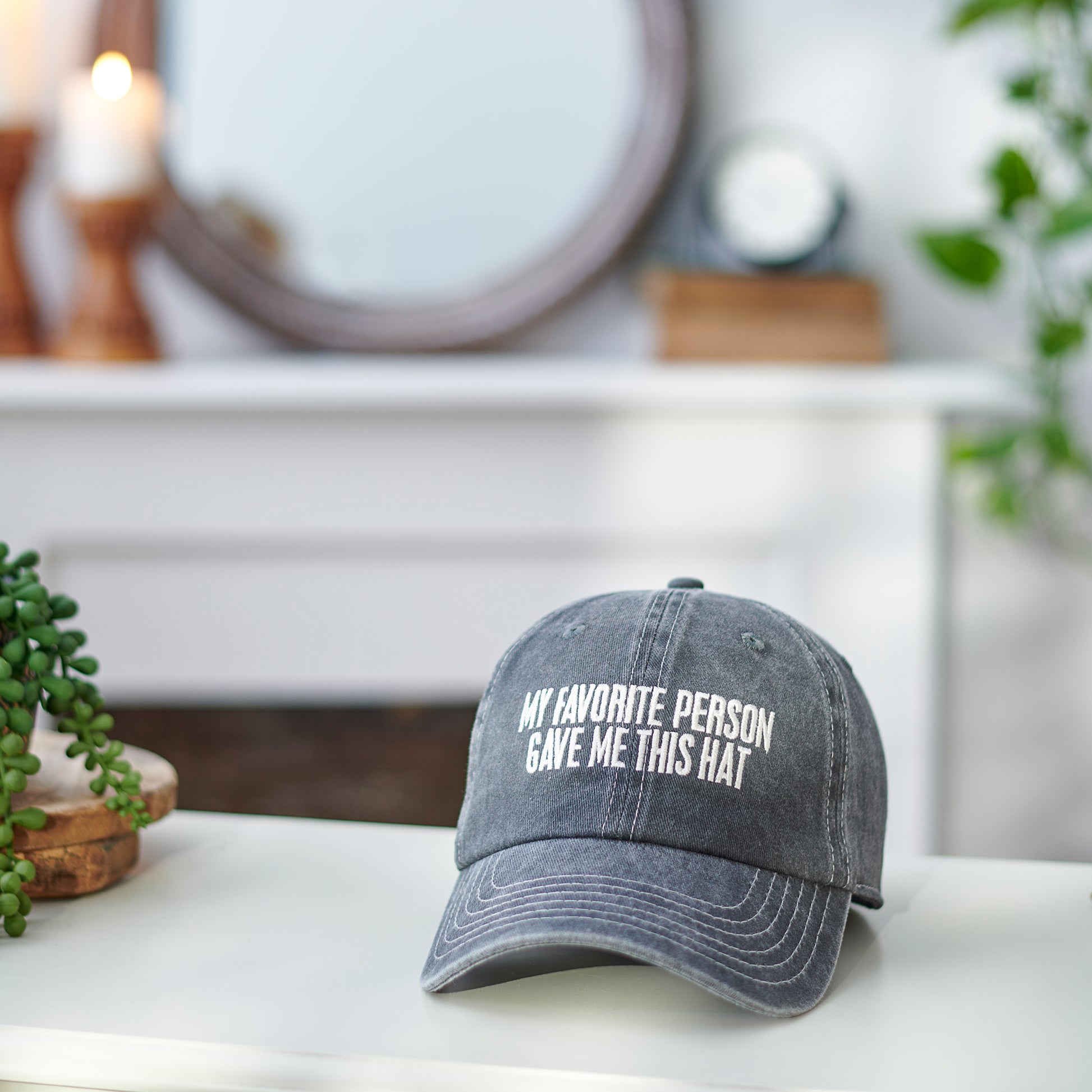 My Favorite Person Stonewashed Back Baseball Cap | Unisex Fathers Day Dad Gift