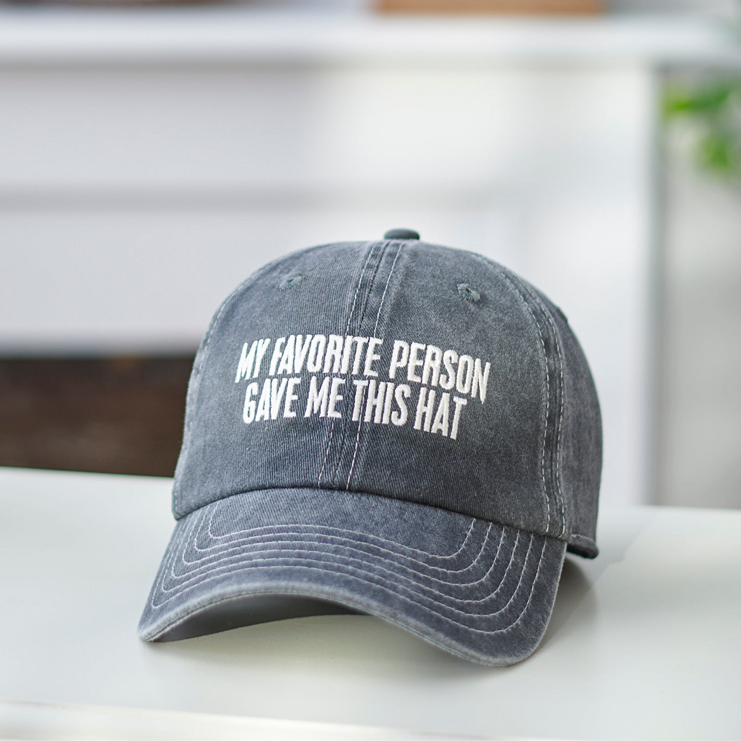 My Favorite Person Stonewashed Back Baseball Cap | Unisex Fathers Day Dad Gift