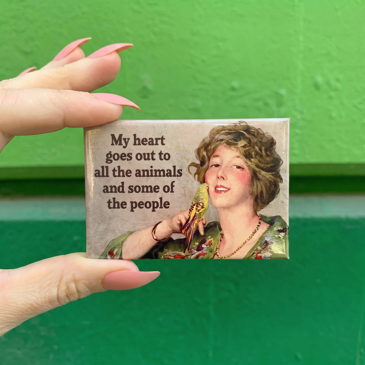 My Heart Goes Out to All the Animals and Some of the People Funny Magnet | Novelty Fridge Magnet-Ephemera-The Bullish Store