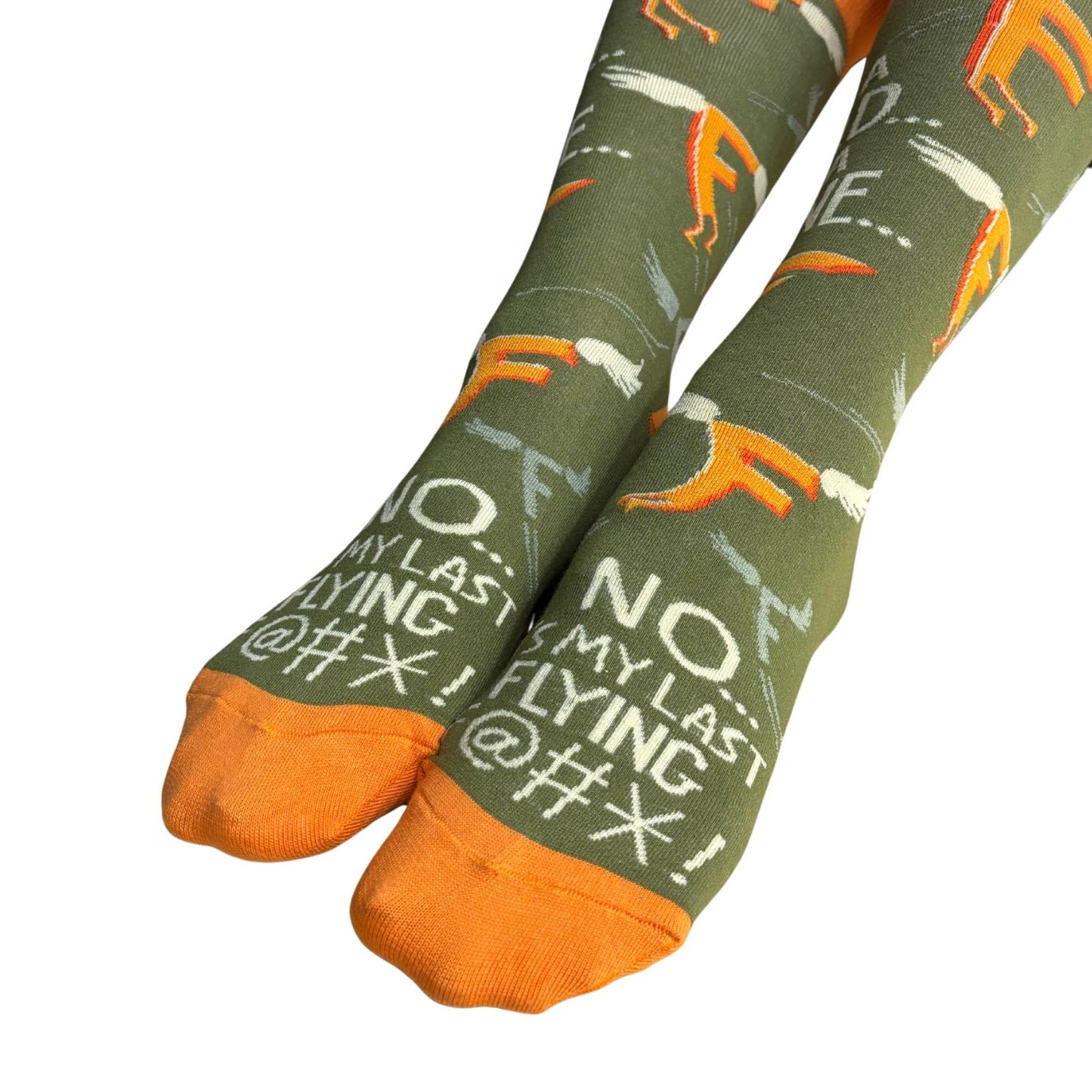 My Last Flying F@#* Socks | Colorful Novelty Unisex Socks | Gift for Her