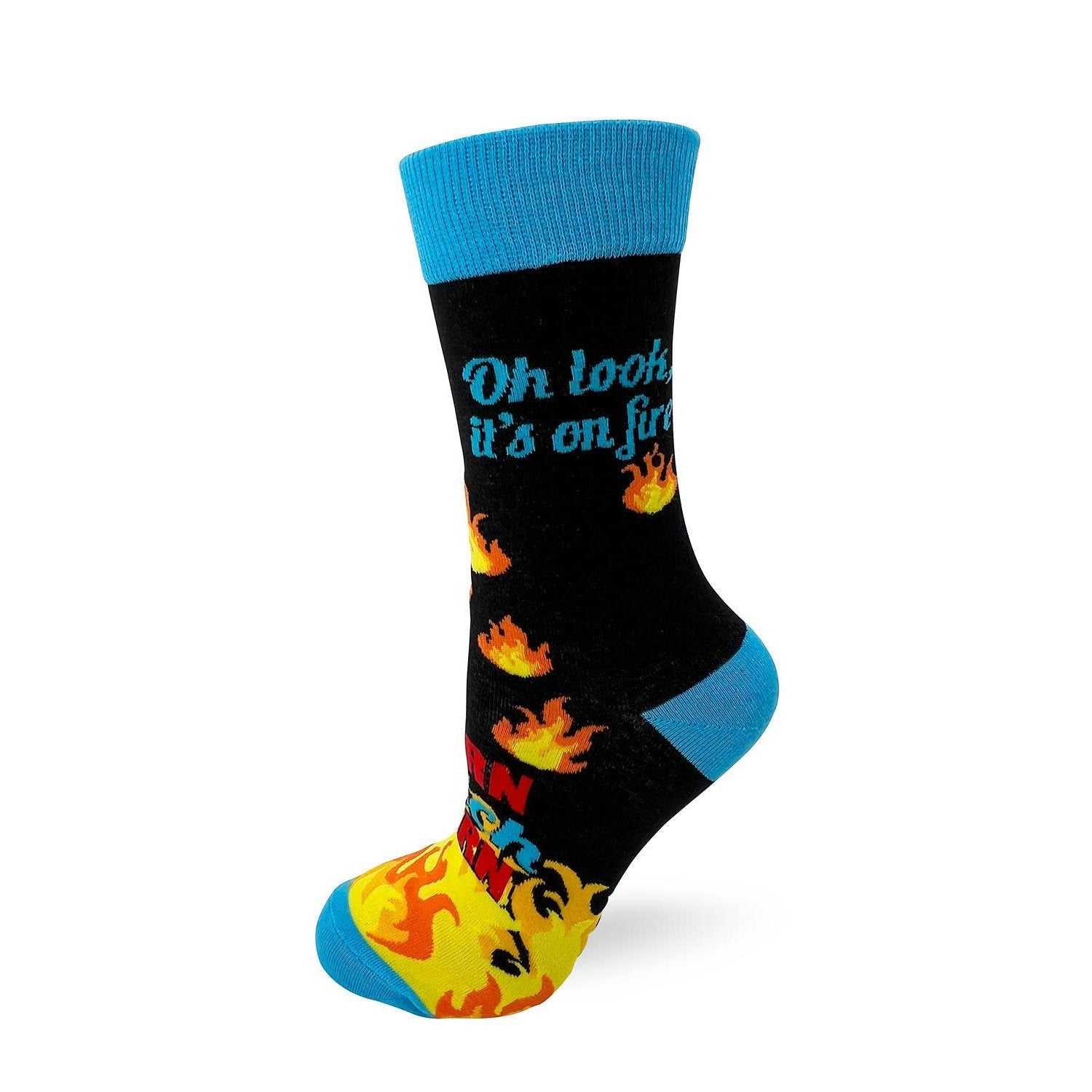 My Last Fuck. Oh Look, it's on Fire Sassy Ladies' Novelty Crew Socks