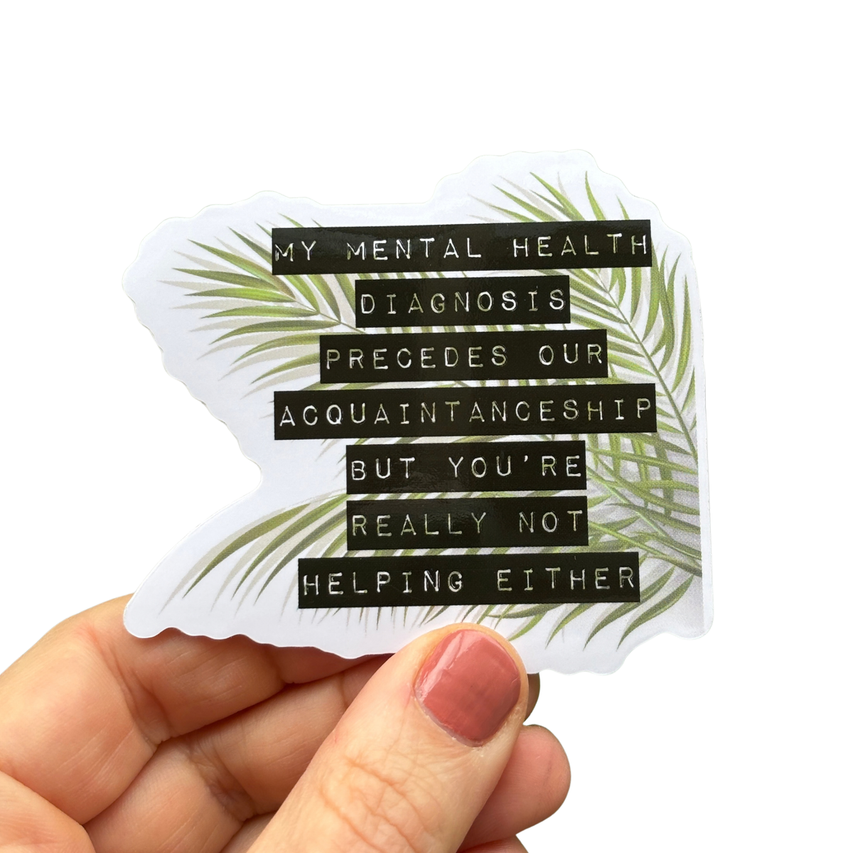 My Mental Health Diagnosis Precedes Our Acquaintanceship Sticker | Vinyl Die Cut Decal-GetBullish-The Bullish Store