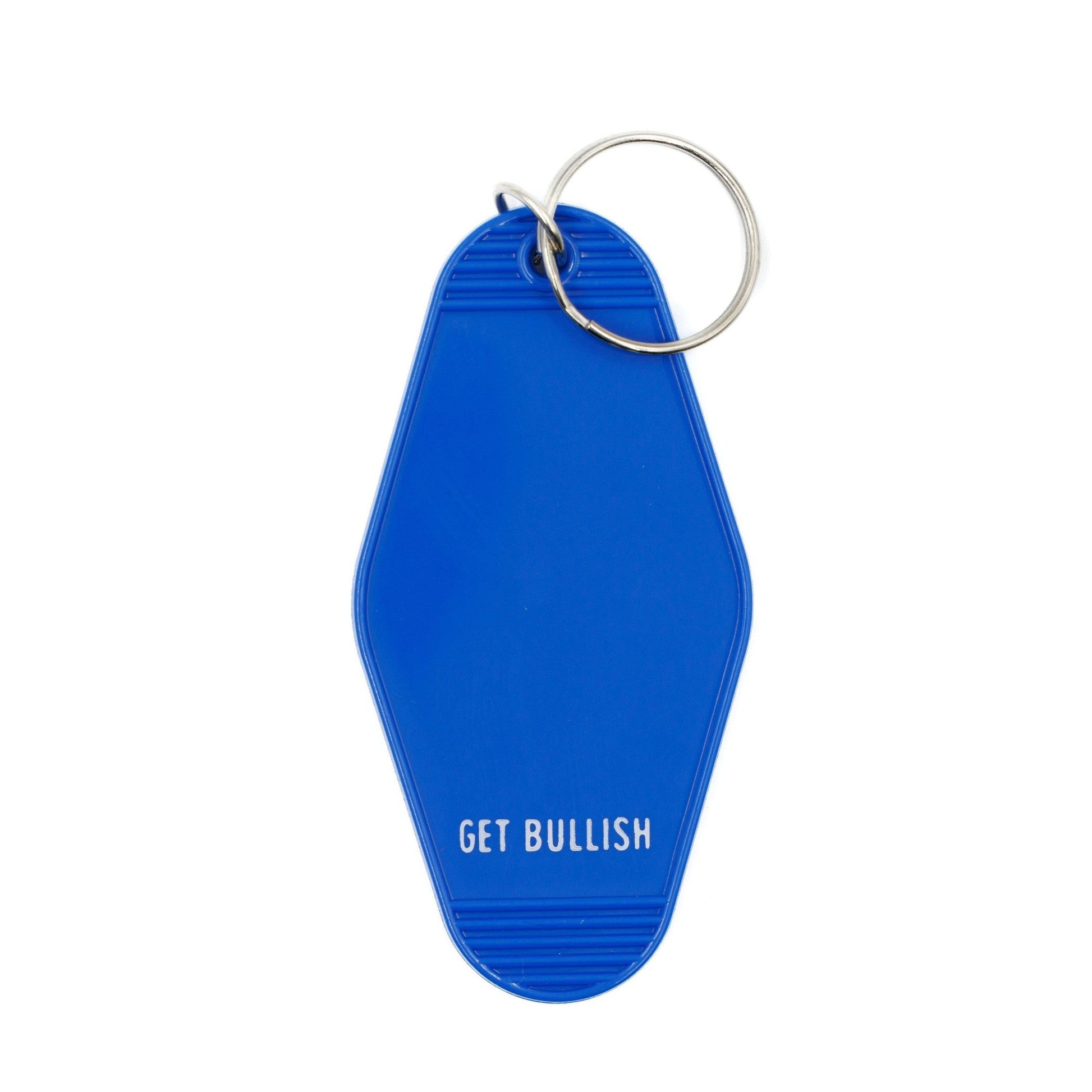 My Other Car Is Your Dad Motel Keychain in Blue
