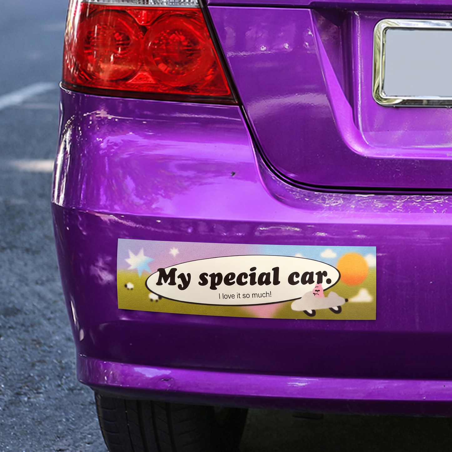 My Special Car Magnetic Bumper Sticker-Clarice Tudor-The Bullish Store