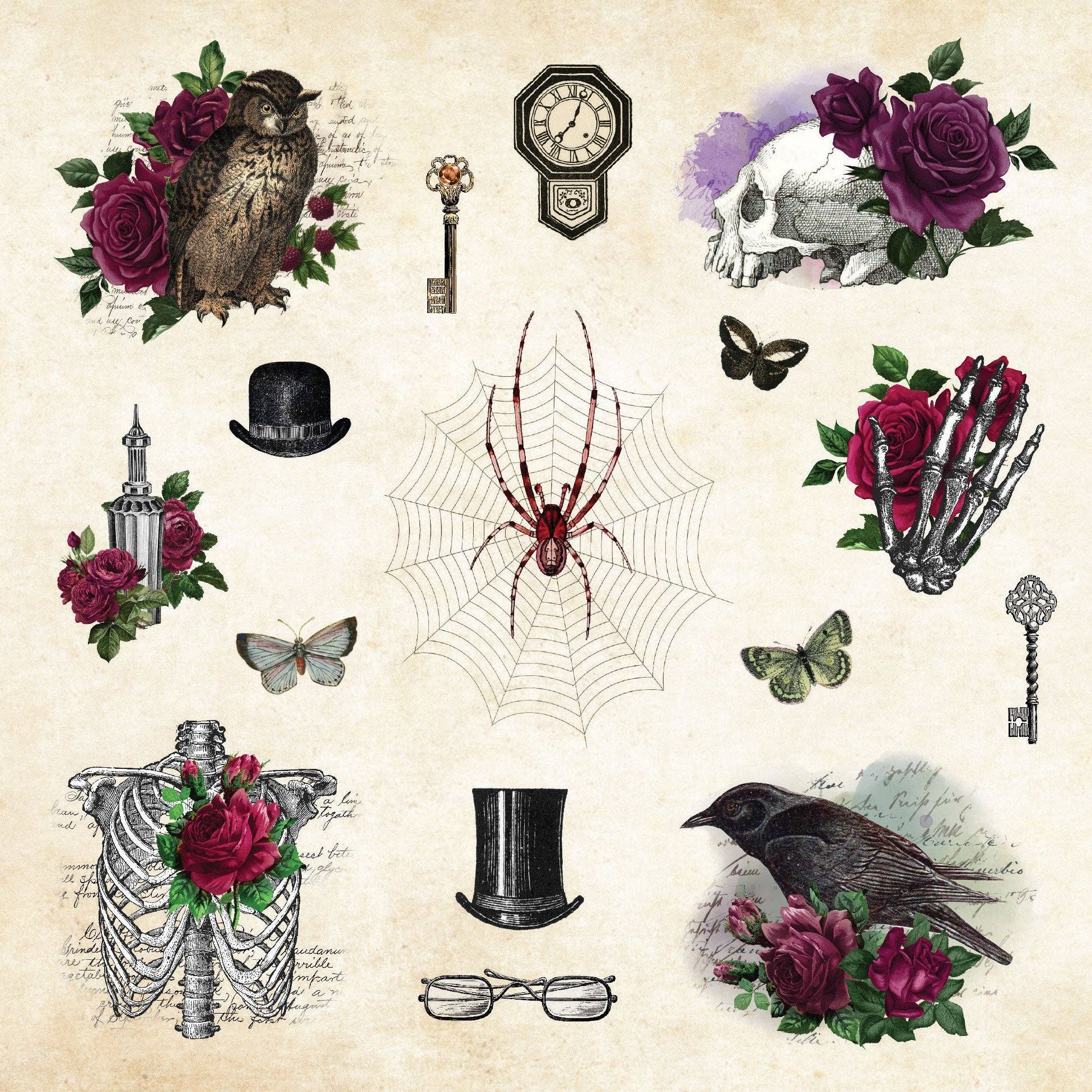 Mystical Ephemera Stickers | An Enchanting Vintage Sticker Book
