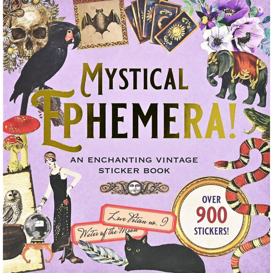 Mystical Ephemera Stickers | An Enchanting Vintage Sticker Book | Over 900 Decals
