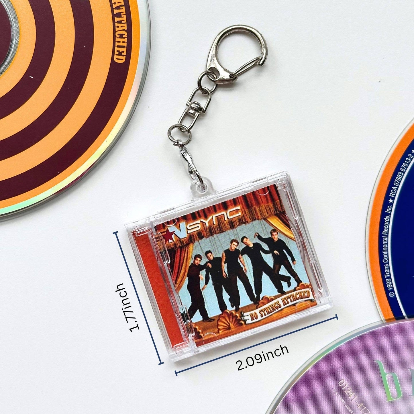 NSYNC "Bye Bye Bye" Mini CD Case Keychain
