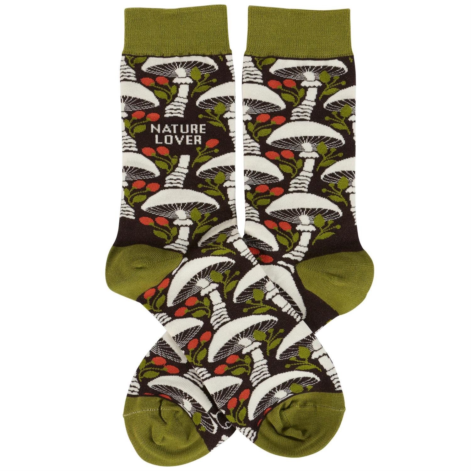 Nature Lover Socks | Mushroom Pattern Design