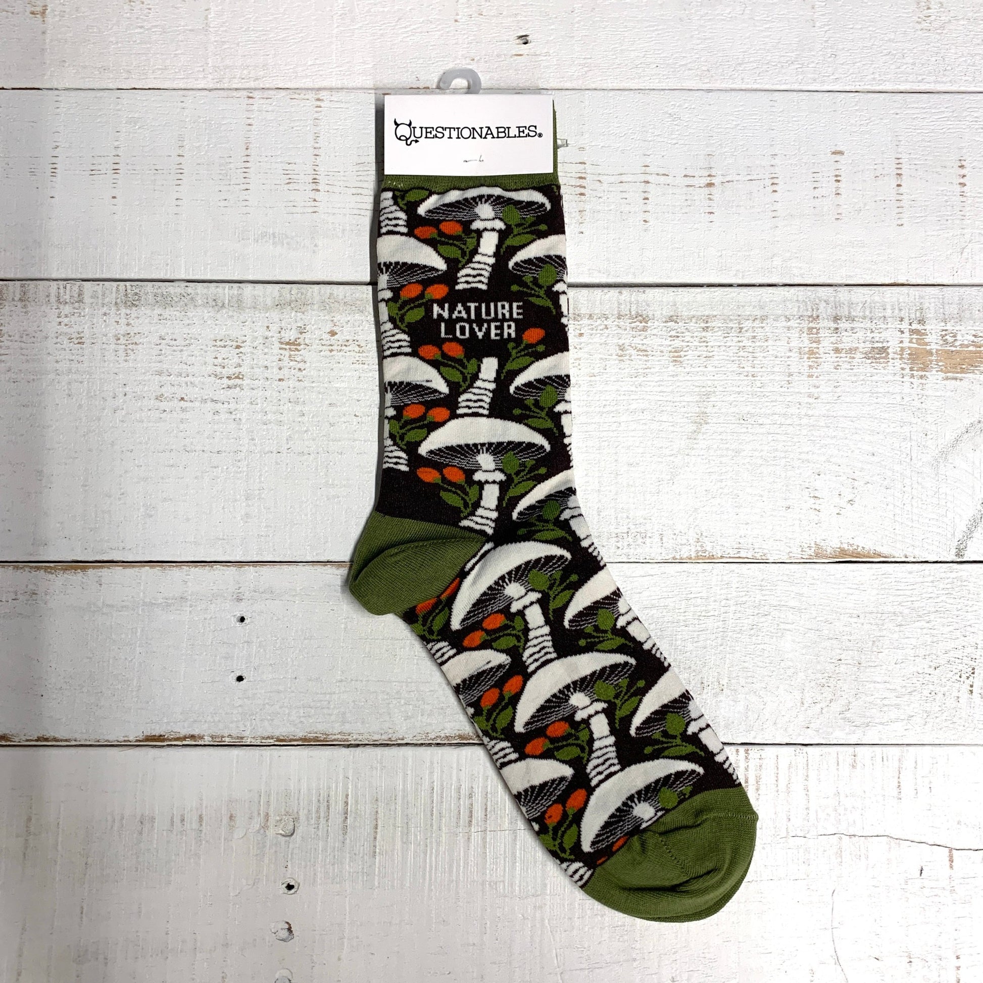 Nature Lover Socks | Mushroom Pattern Design