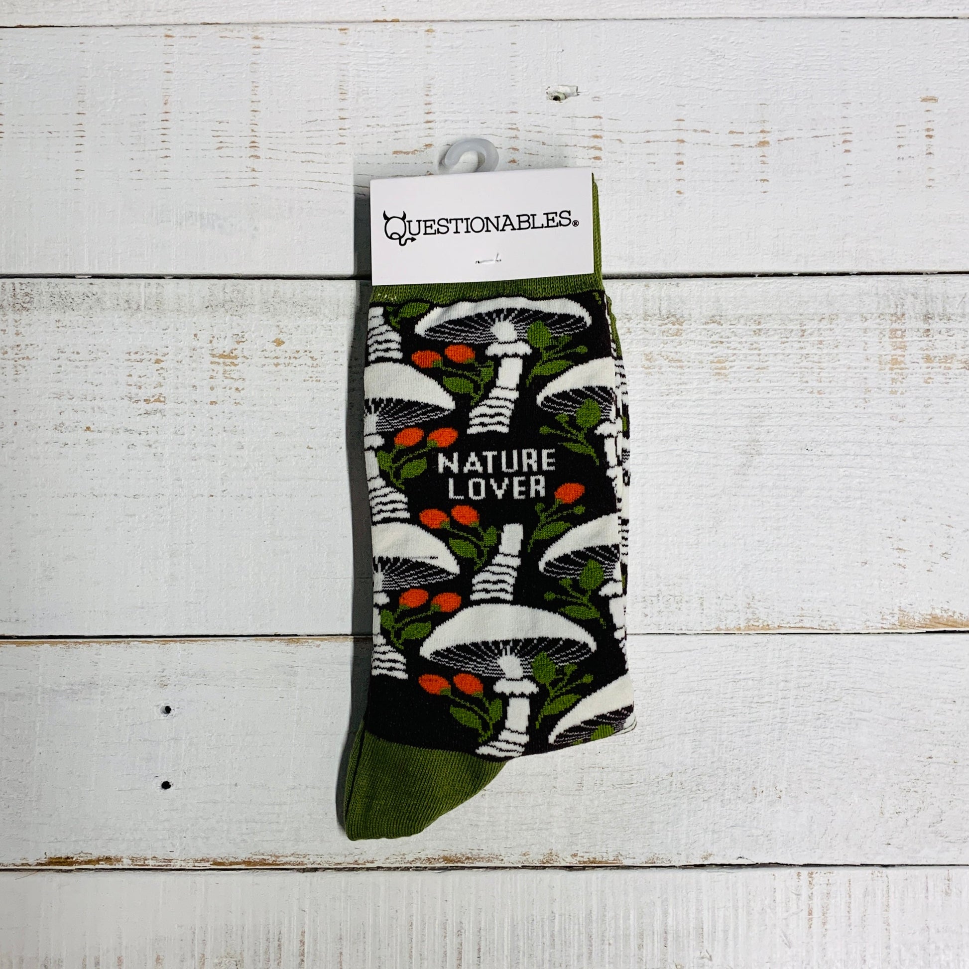 Nature Lover Socks | Mushroom Pattern Design