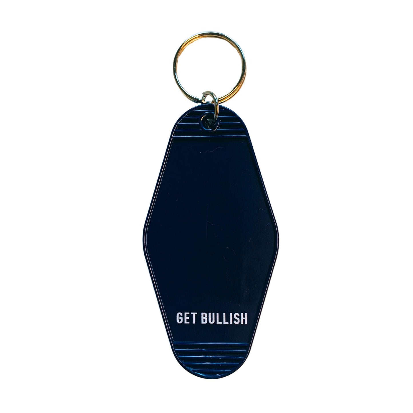 Needy Anxious Slutty Angel Space Explorer Motel Style Keychain in Dark Blue