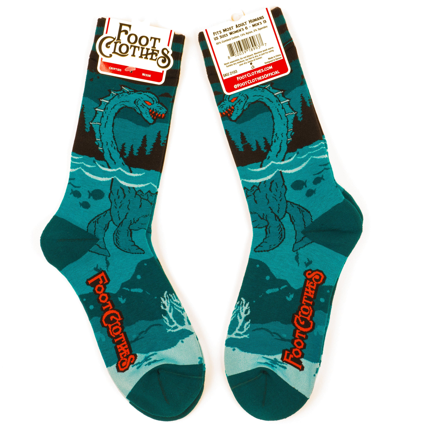 Nessie Crew Socks | Loch Ness Monster