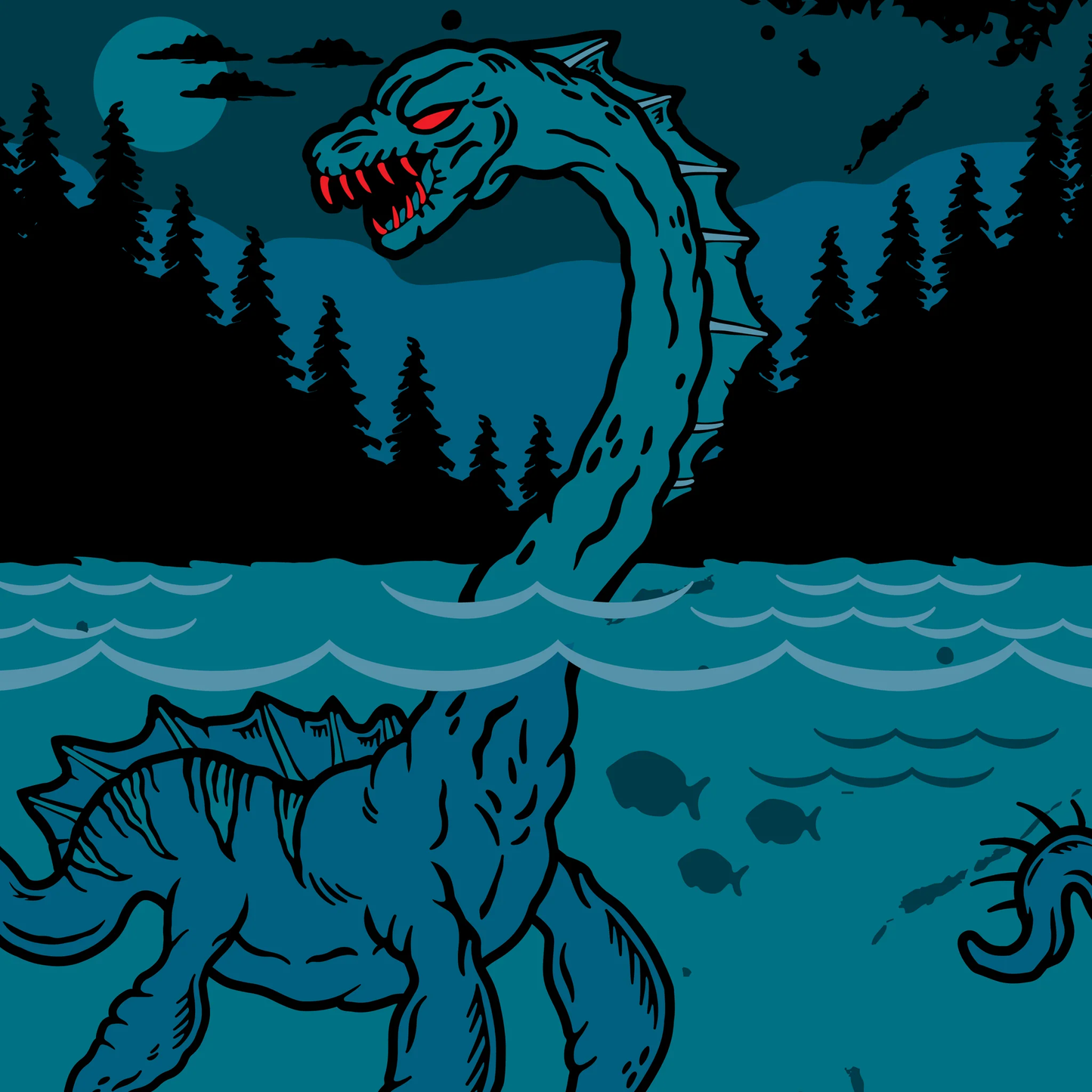 Nessie Crew Socks | Loch Ness Monster