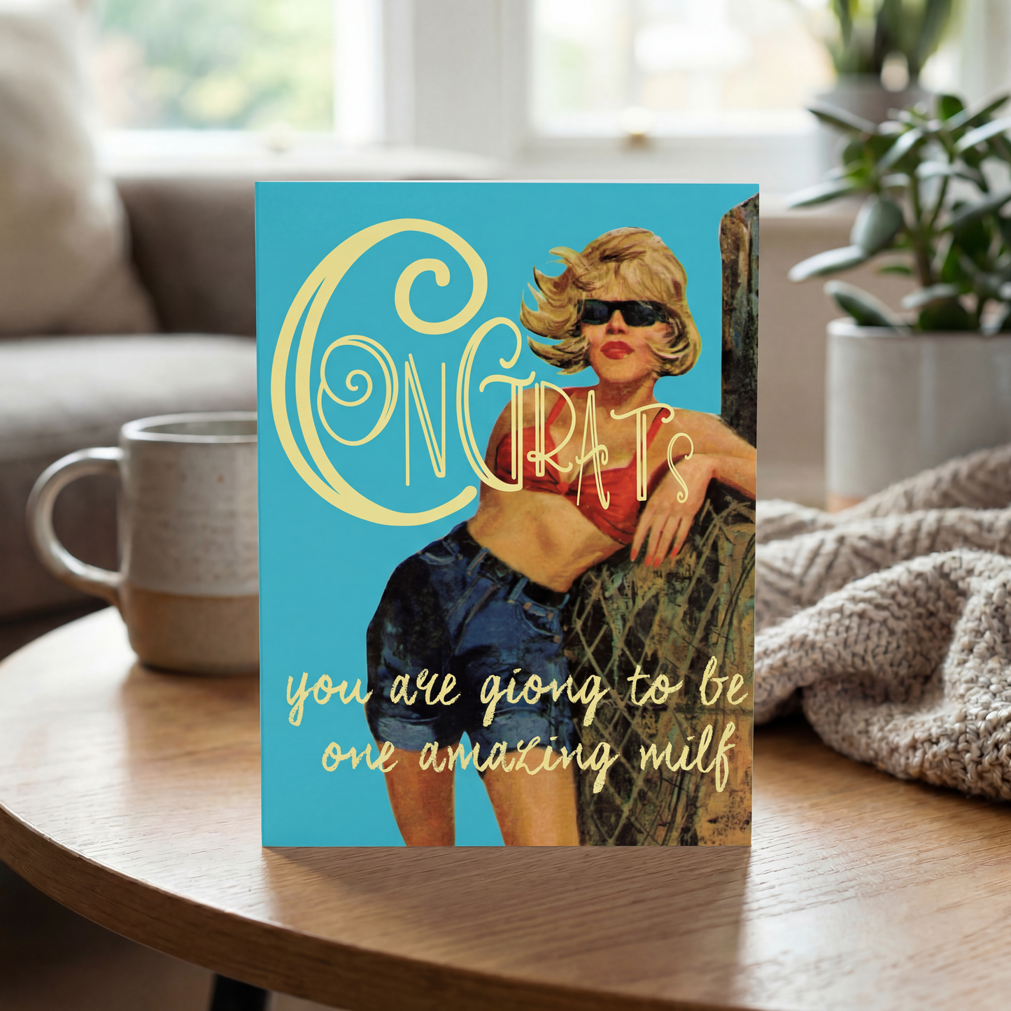 New Baby Congrats You Are Going To Be One Amazing MILF Greeting Card | 4.25" x 5.5"
