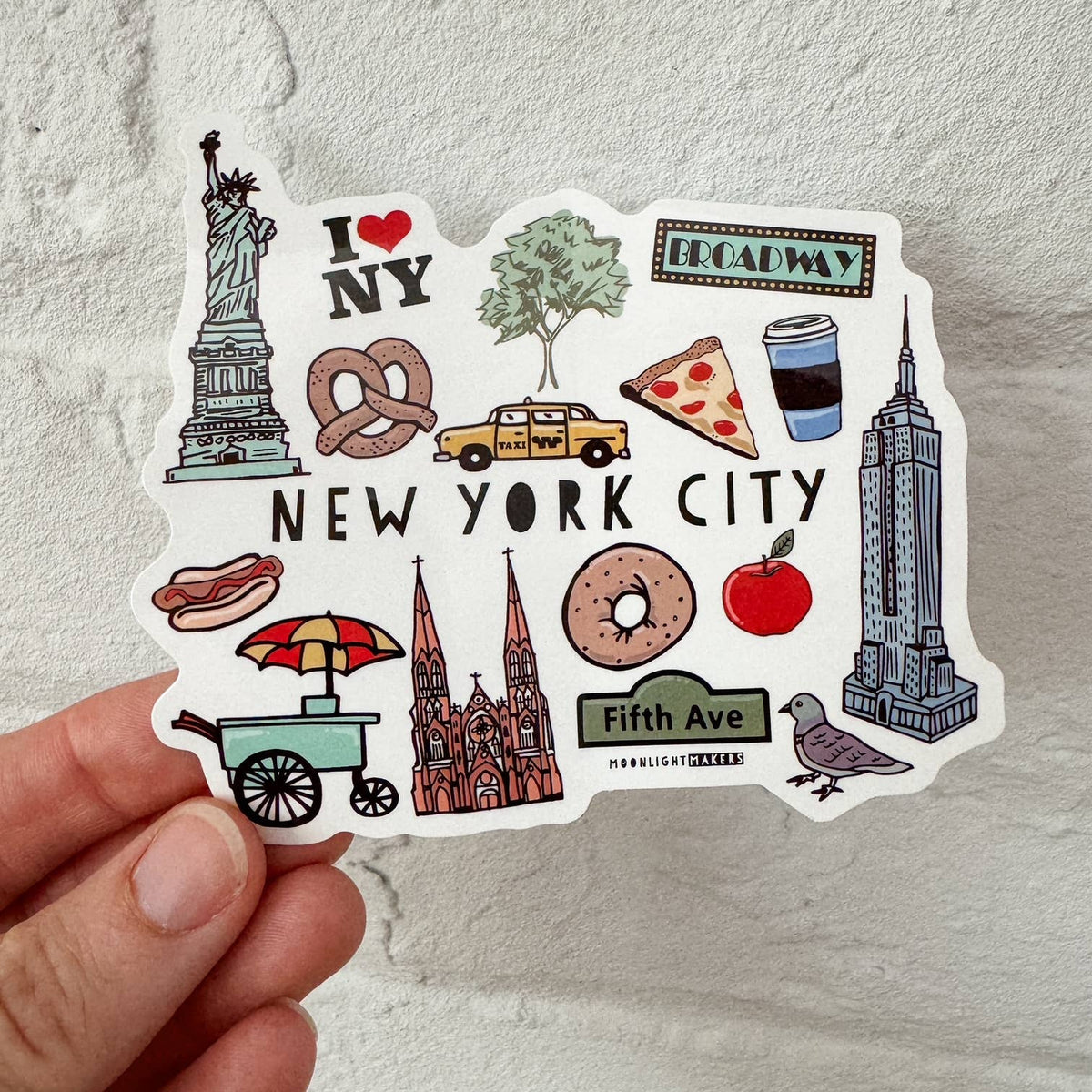 New York City Collage Vinyl Sticker