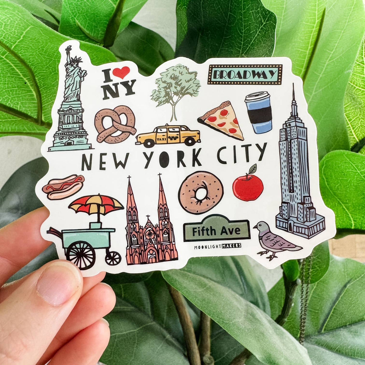New York City Collage Vinyl Sticker
