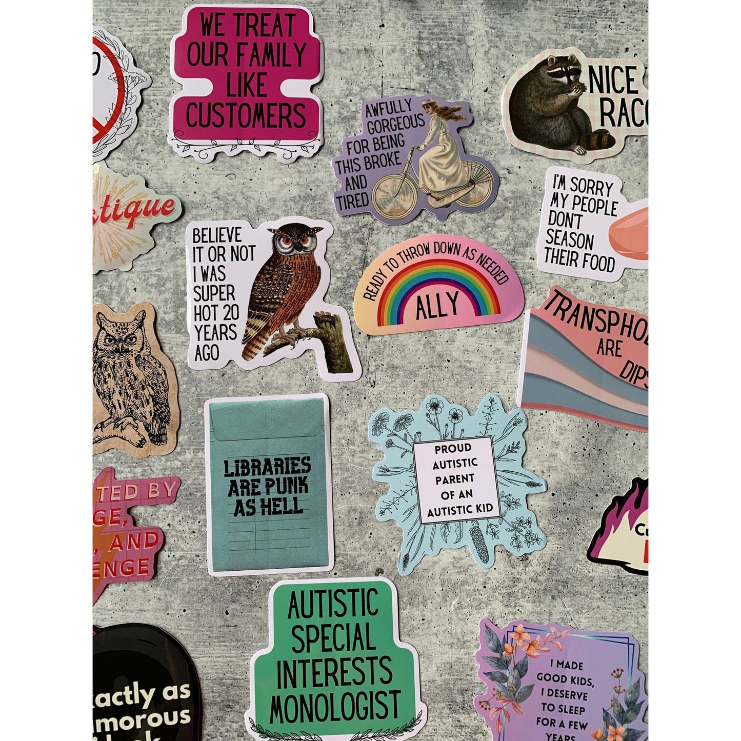 Nice Racc Die Cut Vinyl Sticker | Punny Vintage Historical Animal Illustration