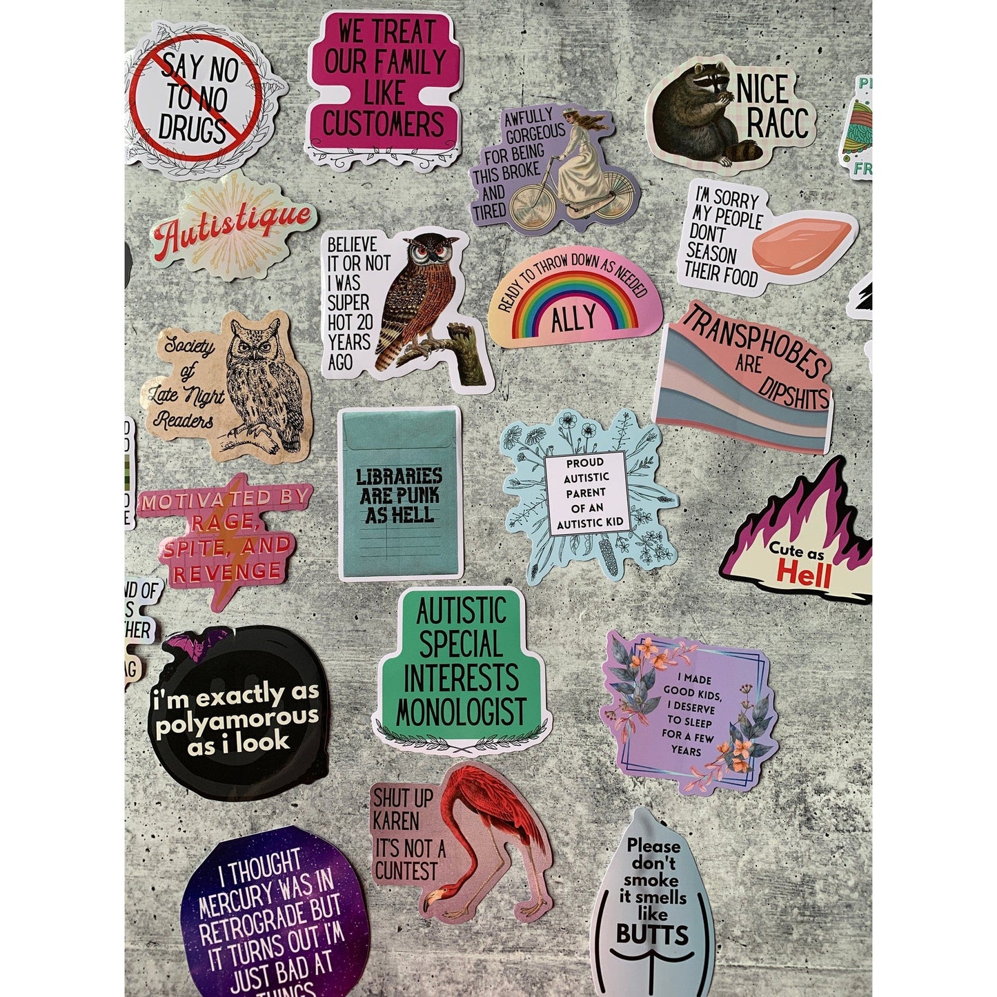 Nice Racc Die Cut Vinyl Sticker | Punny Vintage Historical Animal Illustration