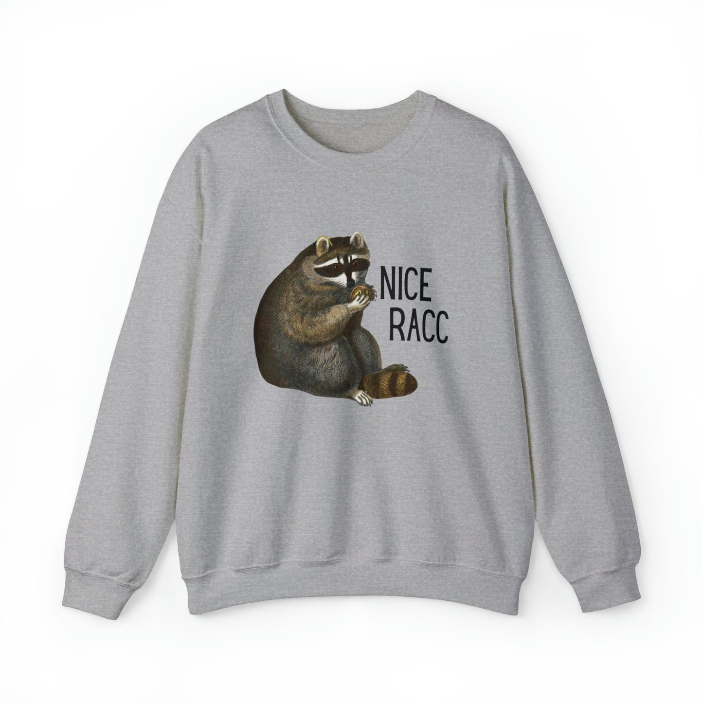 Nice Racc Unisex Heavy Blend™ Crewneck Sweatshirt Sizes SM-5XL | Plus Size Available