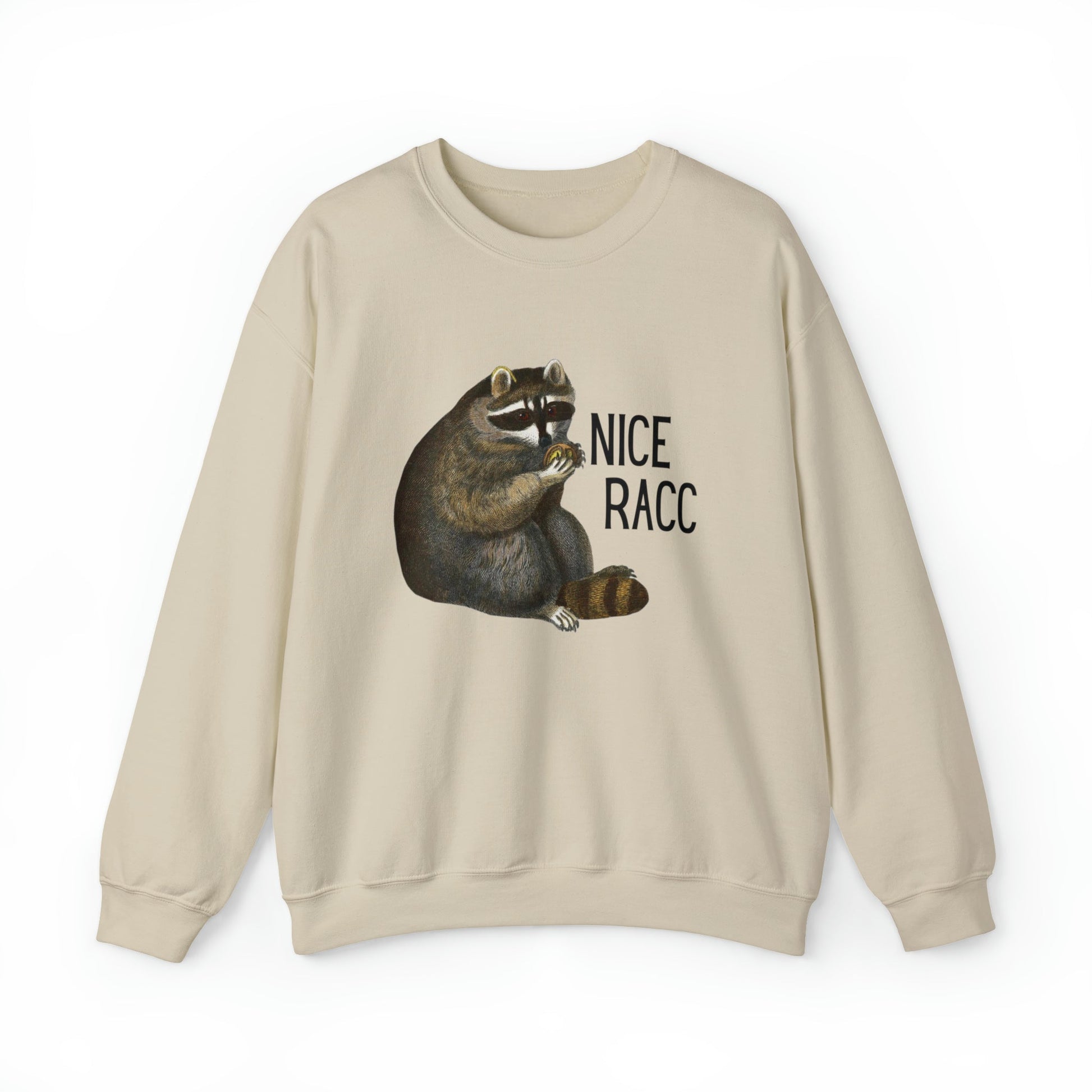 Nice Racc Unisex Heavy Blend™ Crewneck Sweatshirt Sizes SM-5XL | Plus Size Available