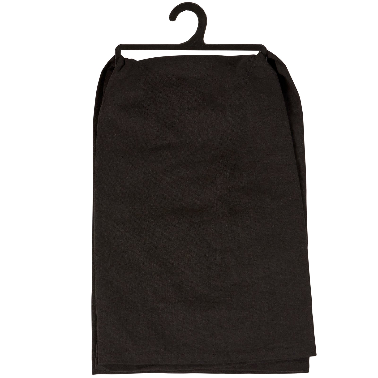 Nightmare Before Coffee Skeleton Kitchen Towel | Black Cotton Halloween Themed Tea Dish Cloth | 28" x 28"
