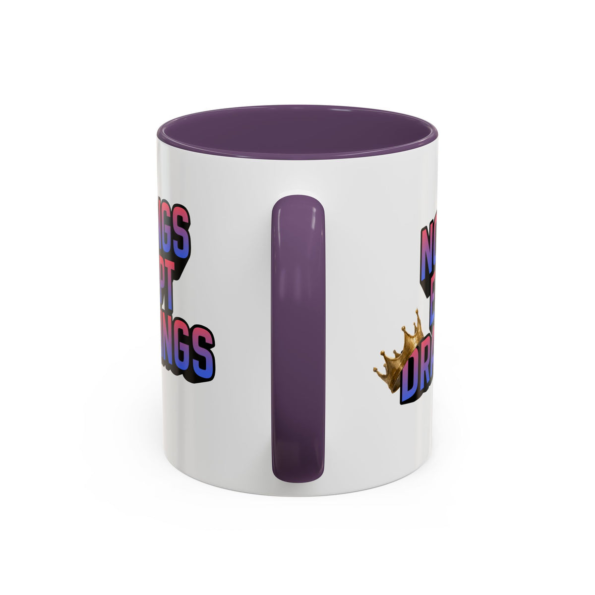 No Kings Except Drag Kings Accent Coffee Mug 11oz [Available in Navy, Pink and Purple]-GetBullish-The Bullish Store