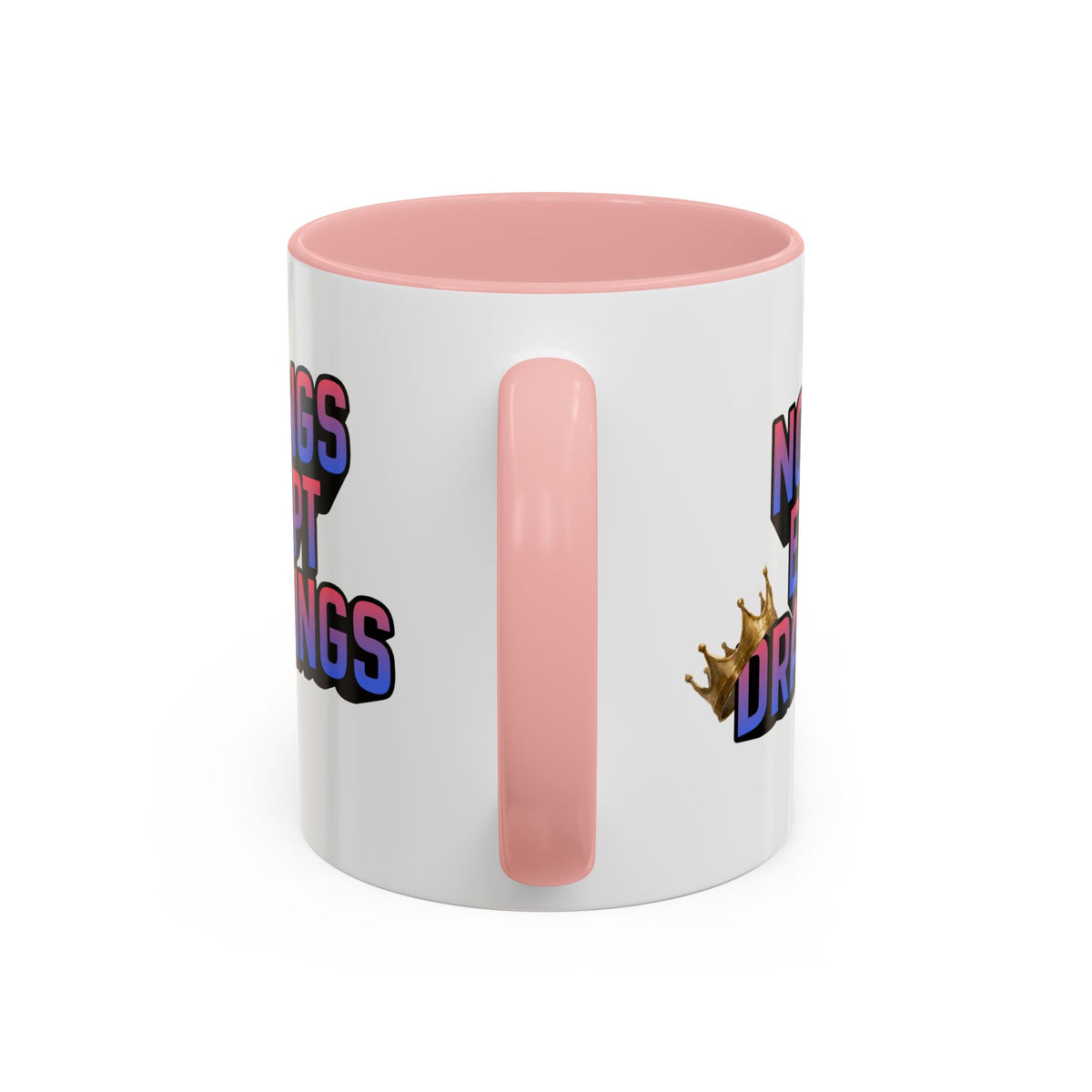 No Kings Except Drag Kings Accent Coffee Mug 11oz [Available in Navy, Pink and Purple]-GetBullish-The Bullish Store