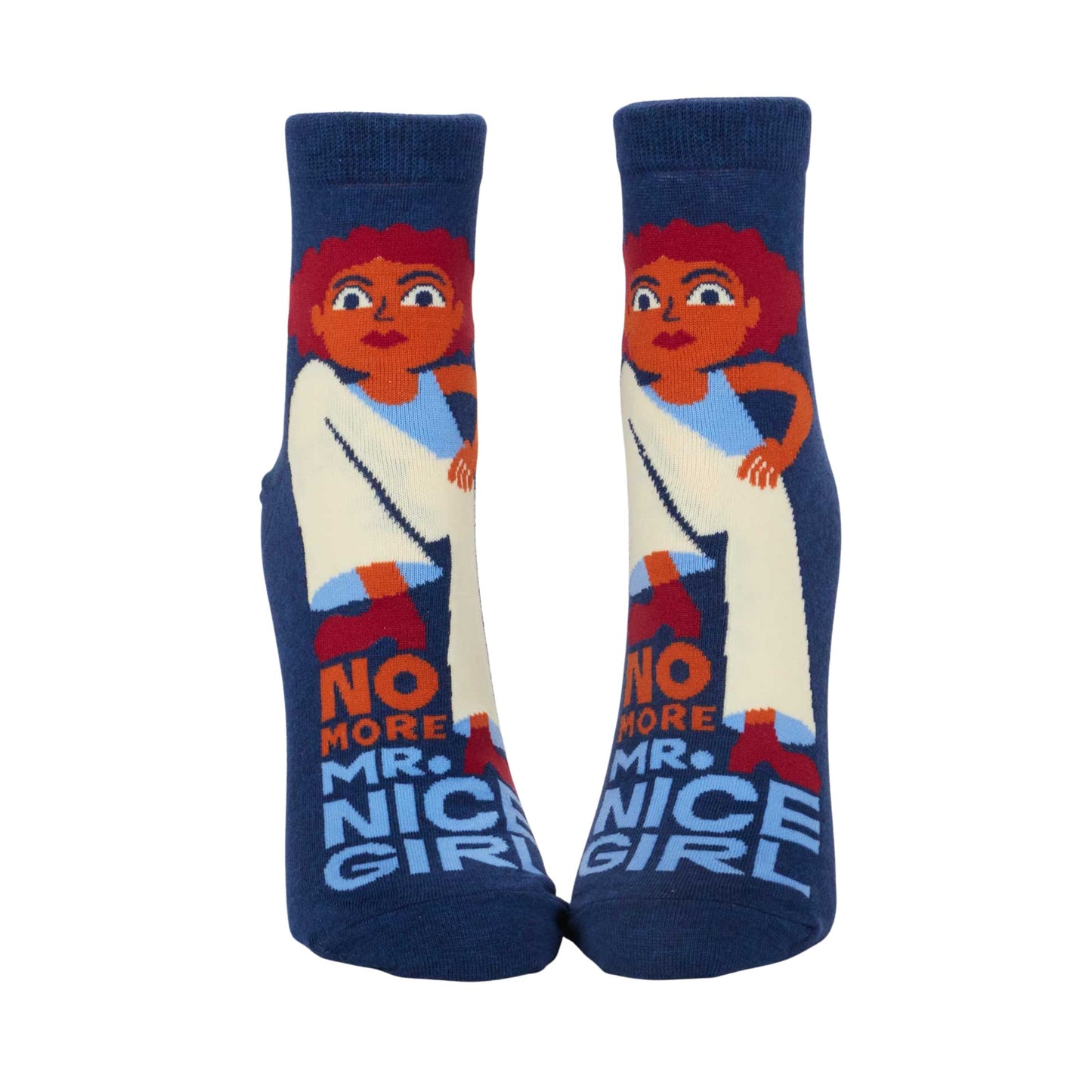 No More Mr. Nice Girl Women's Ankle Socks | BlueQ at GetBullish
