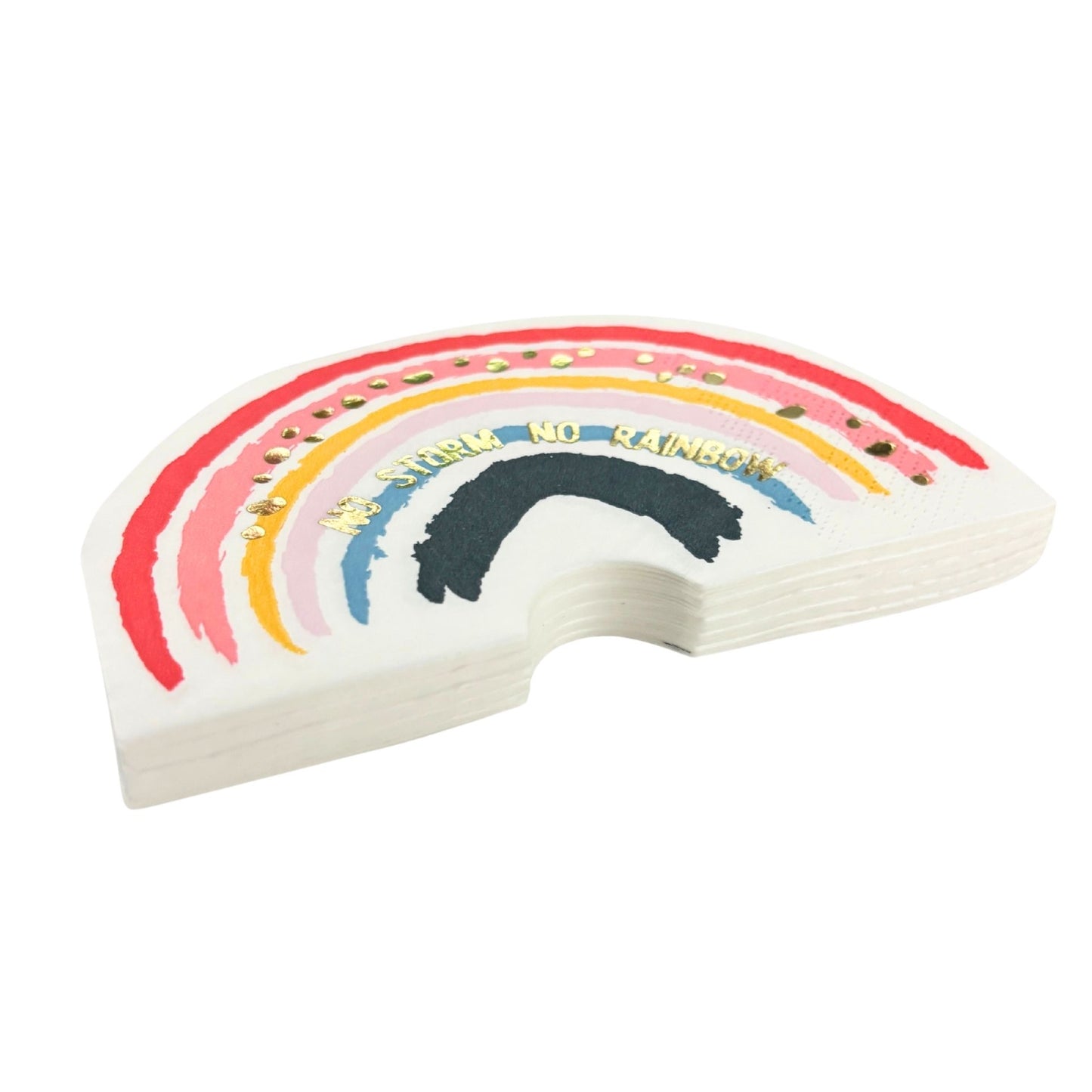 No Storm No Rainbow Die-Cut Party/Beverage/Cocktail Napkins
