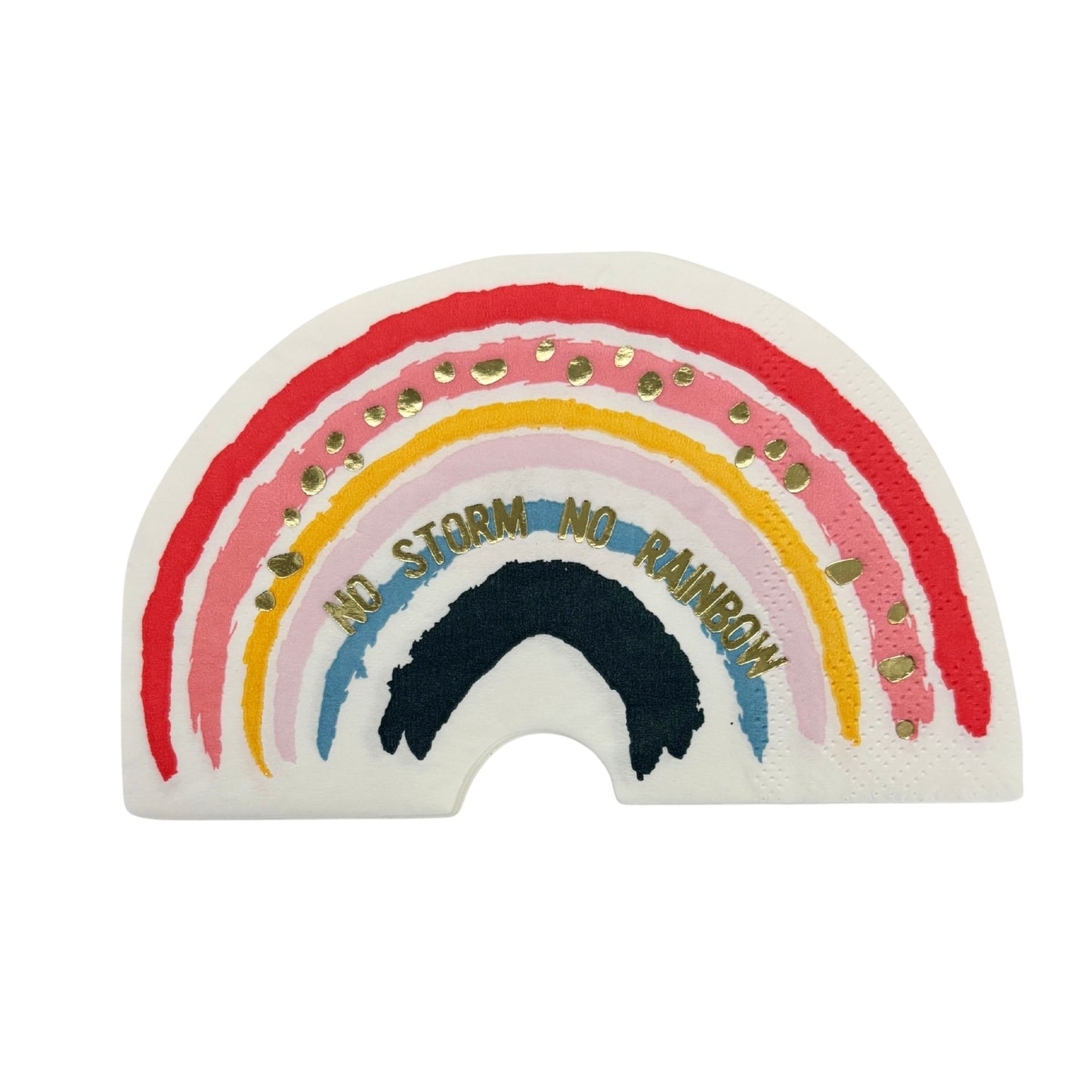 No Storm No Rainbow Die-Cut Party/Beverage/Cocktail Napkins
