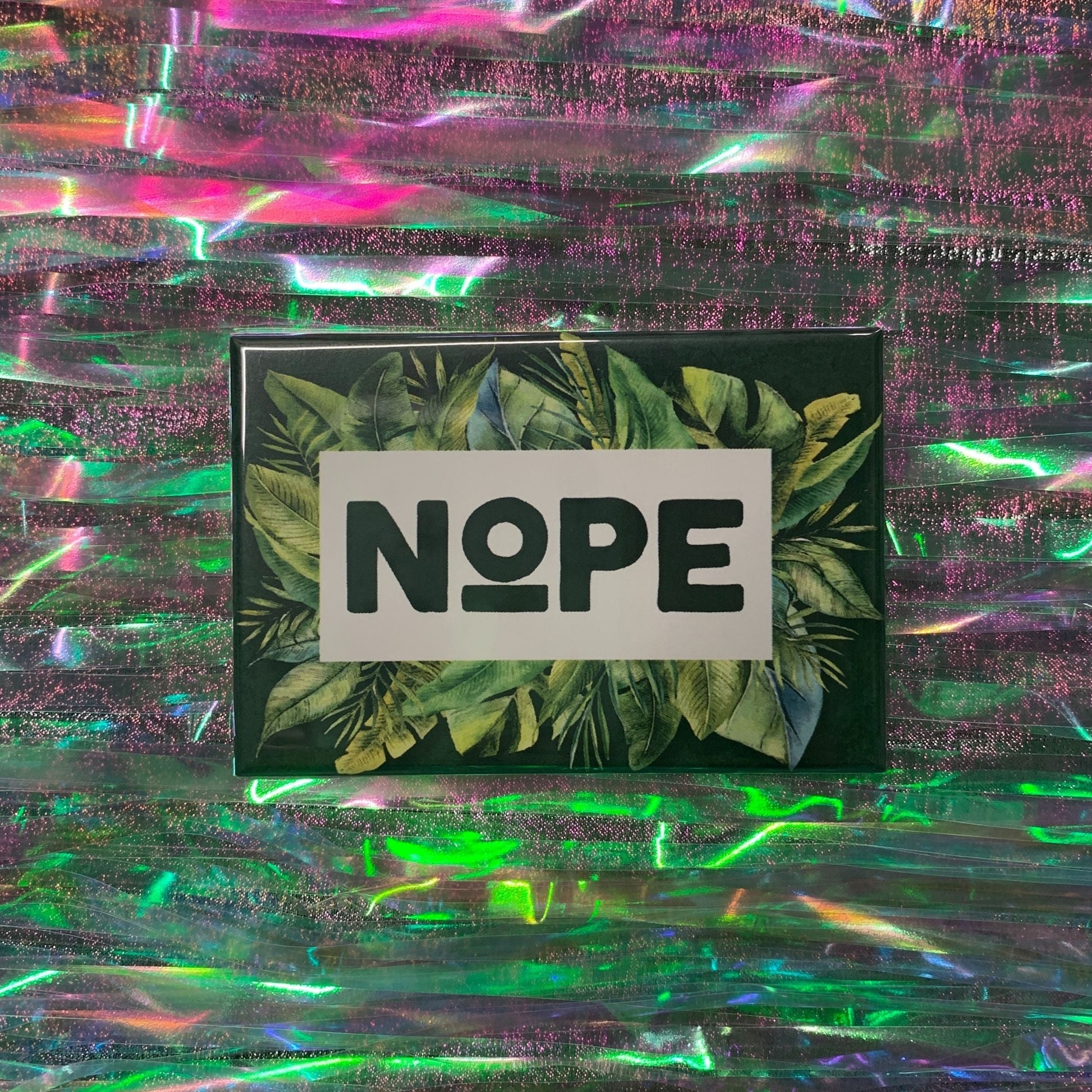 Nope Magnet | Rectangular Refrigerator Decor Magnet