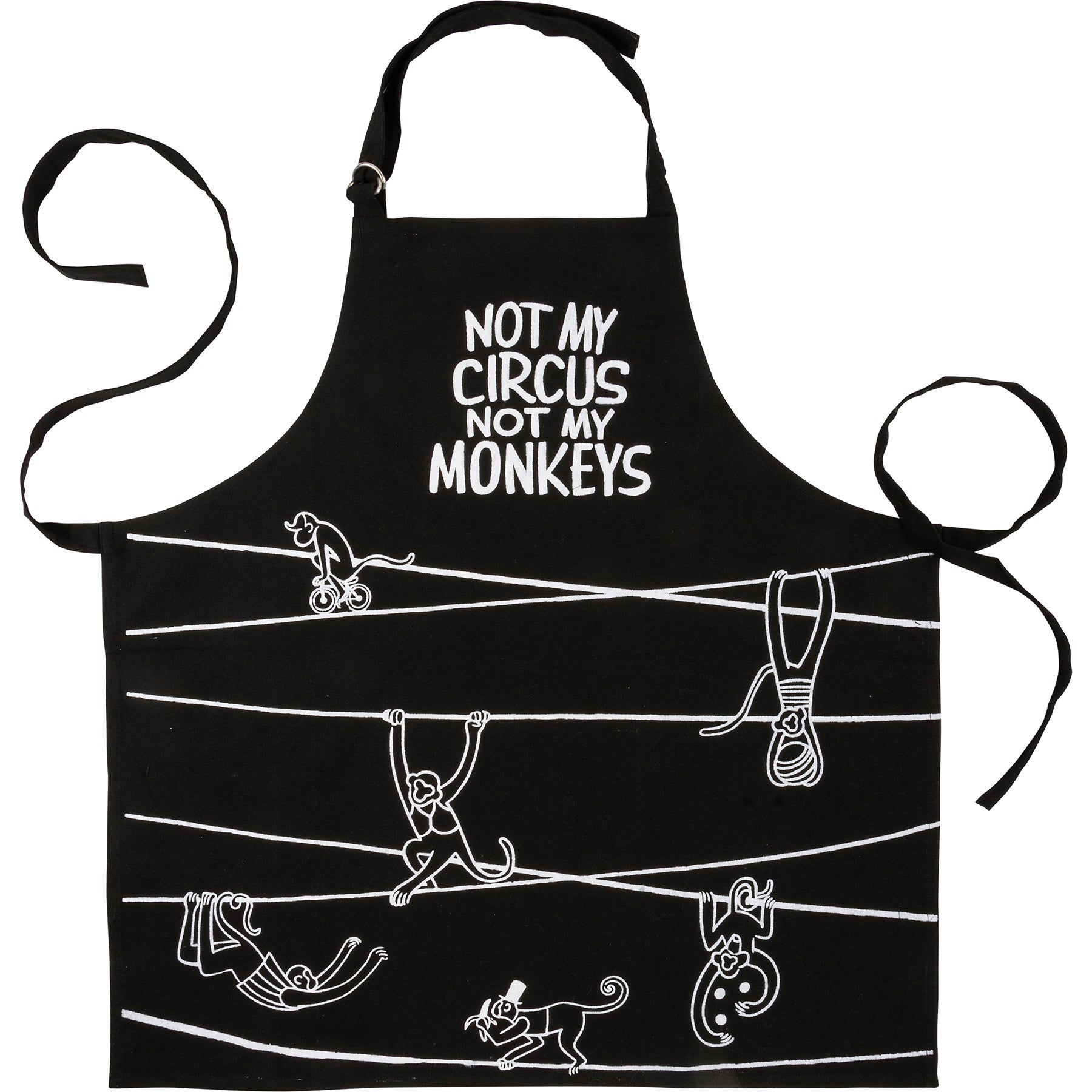 Not My Circus Not My Monkeys Apron | 27.50" x 28"