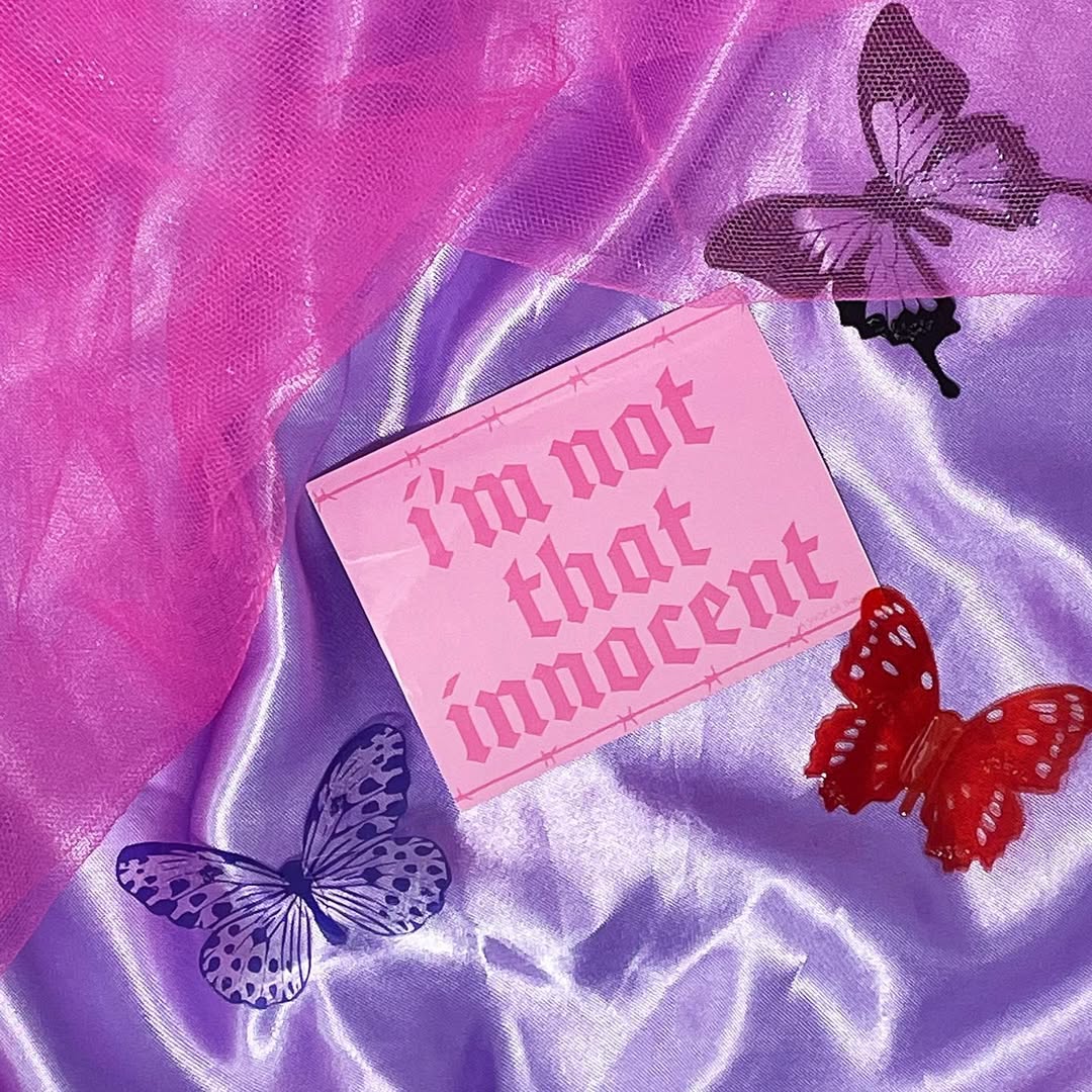 Not That Innocent Sticker in Pink | Britney Fan Art