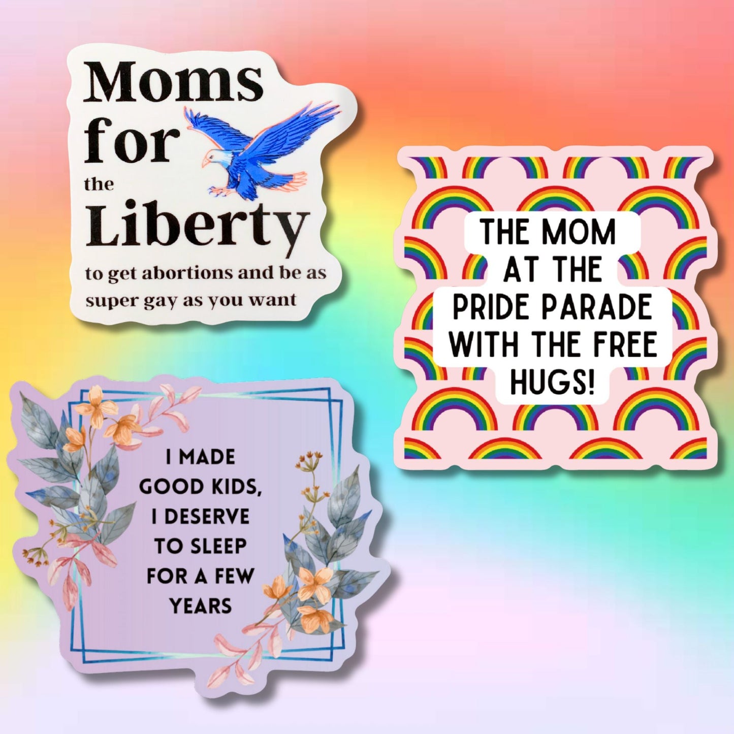 Not a Regular Mom I'm a Cool Mom Sticker Bundle | Glossy Die Cut Vinyl Sticker