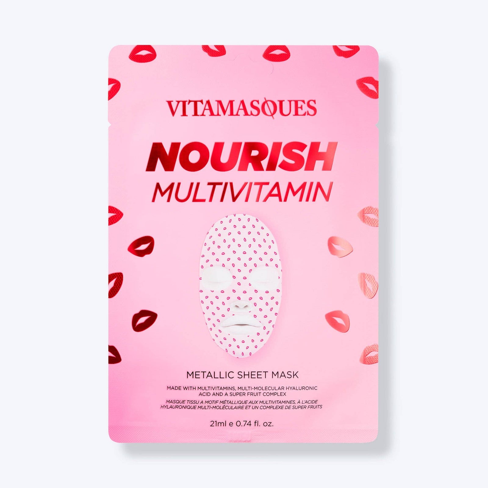 Nourish Multivitamin Metallic Face Sheet Mask | Vegan South Korean Skincare