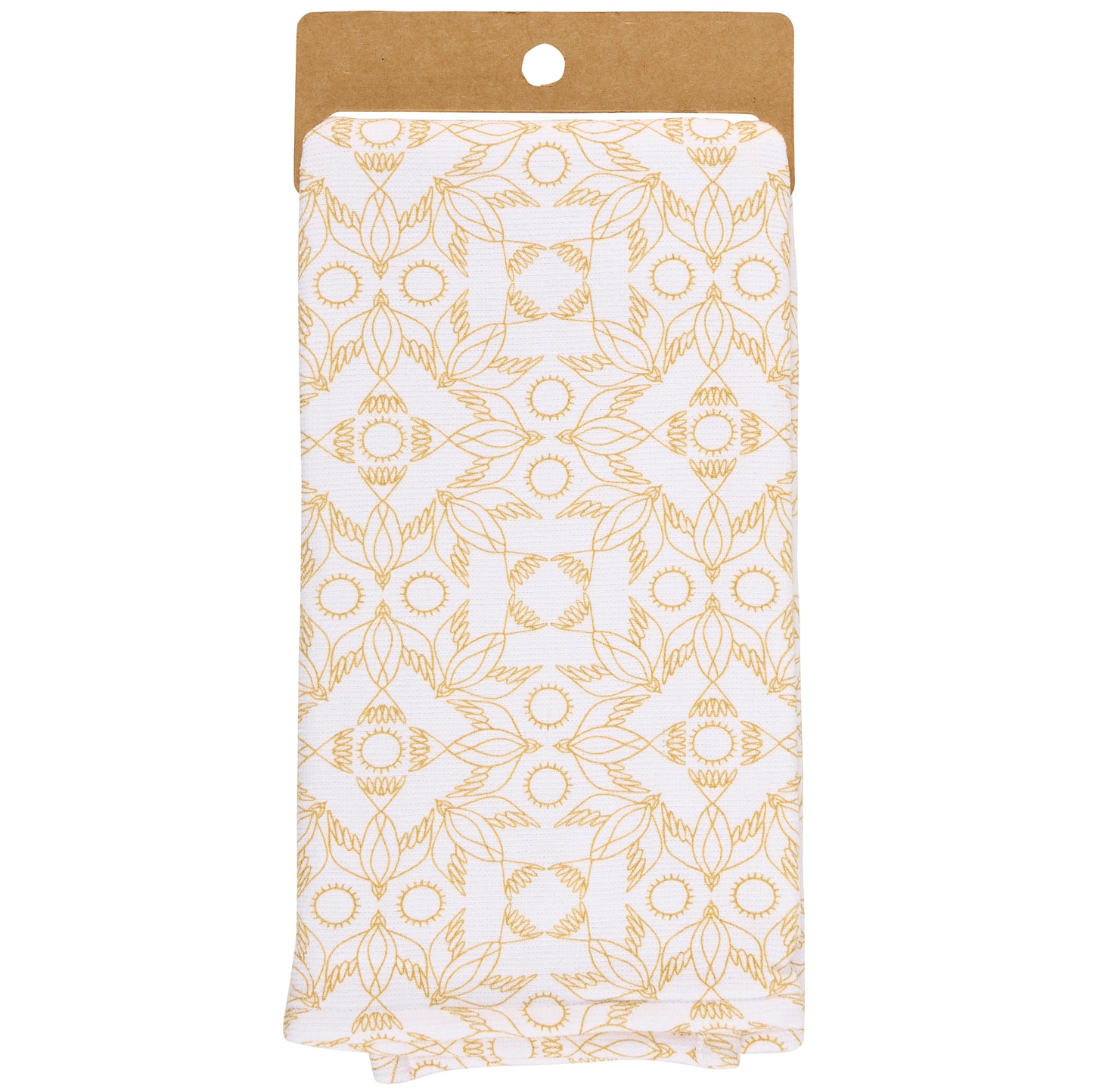 Nouveau Crane Cotton Kitchen Towel | Bird Pattern Hand Tea Dish Cloth | 20" x 28"