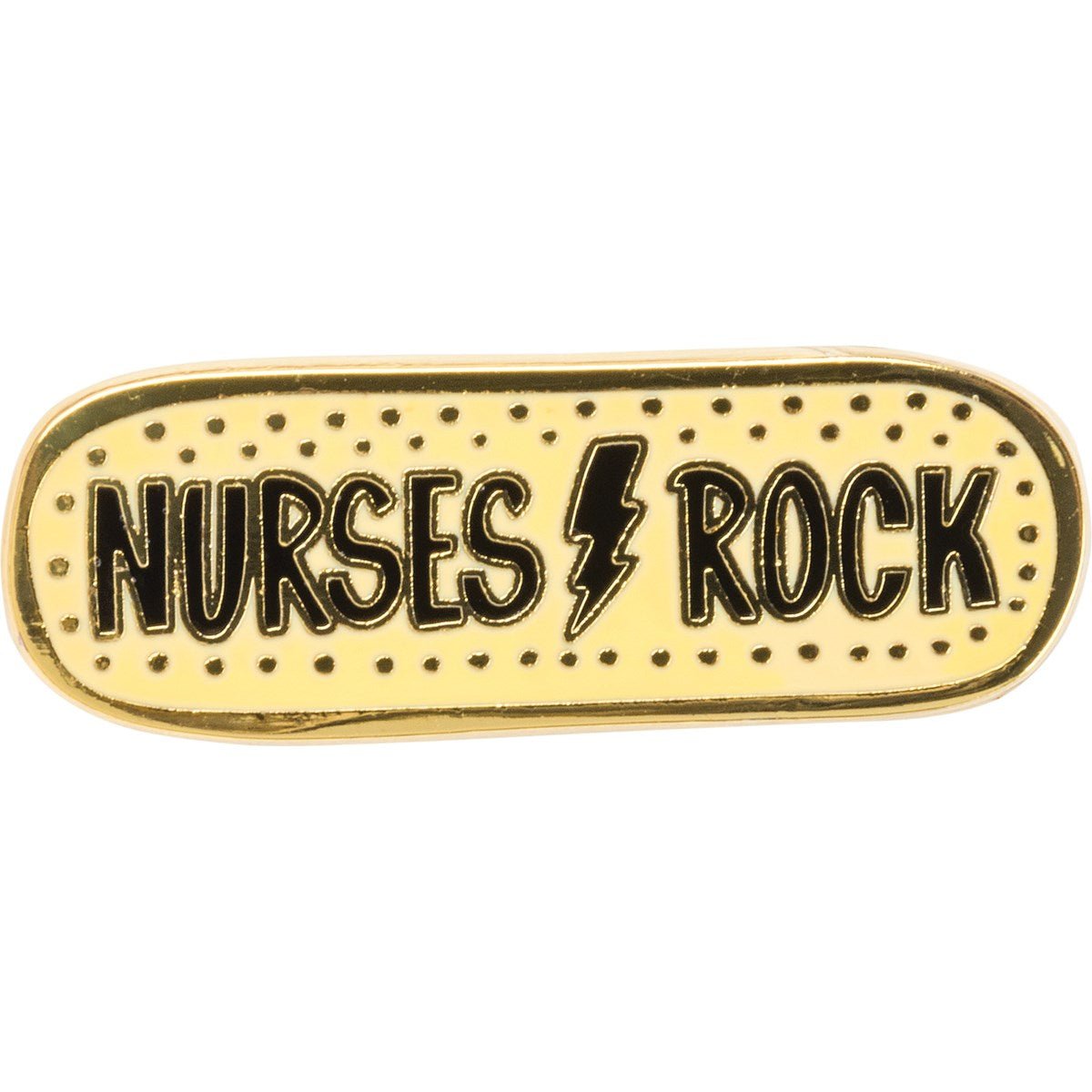 Nurses Rock Enamel Pin on Gift Card for Lapel, Backpack, Purse, Lanyard, Jacket